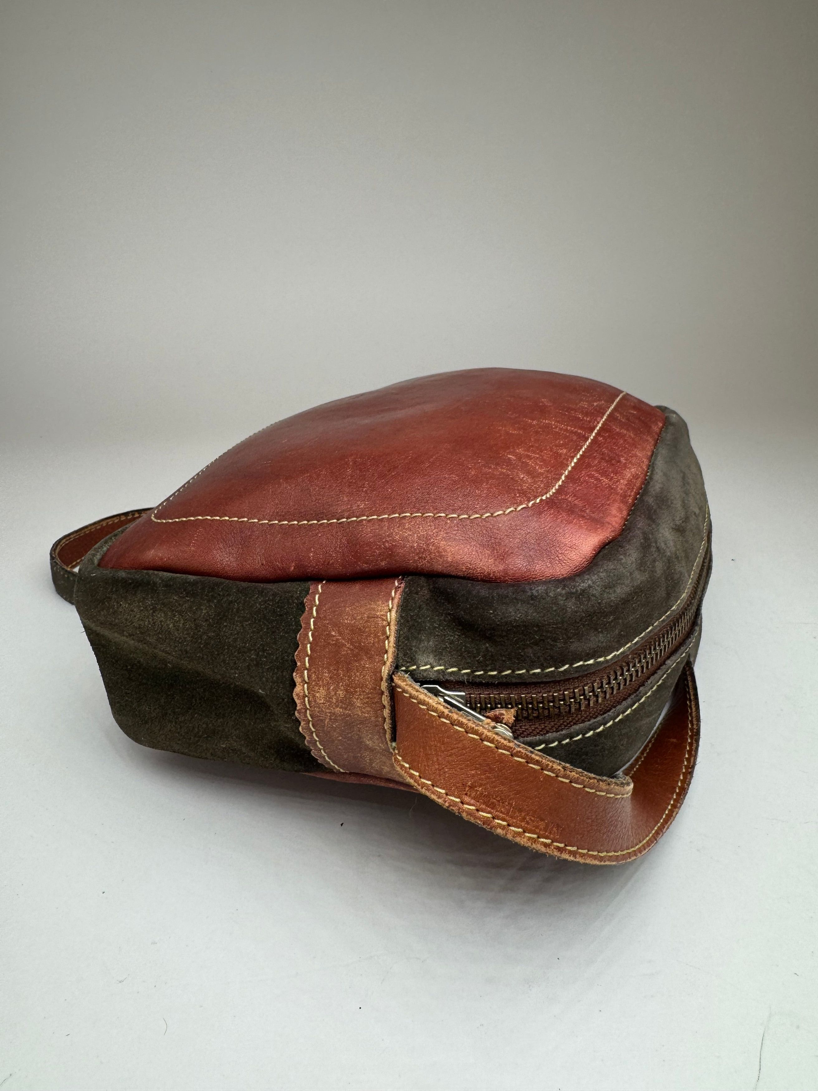 Loewe Vintage Madrid Suede Leather bag Red Green Size ONE SIZE - 11 Thumbnail