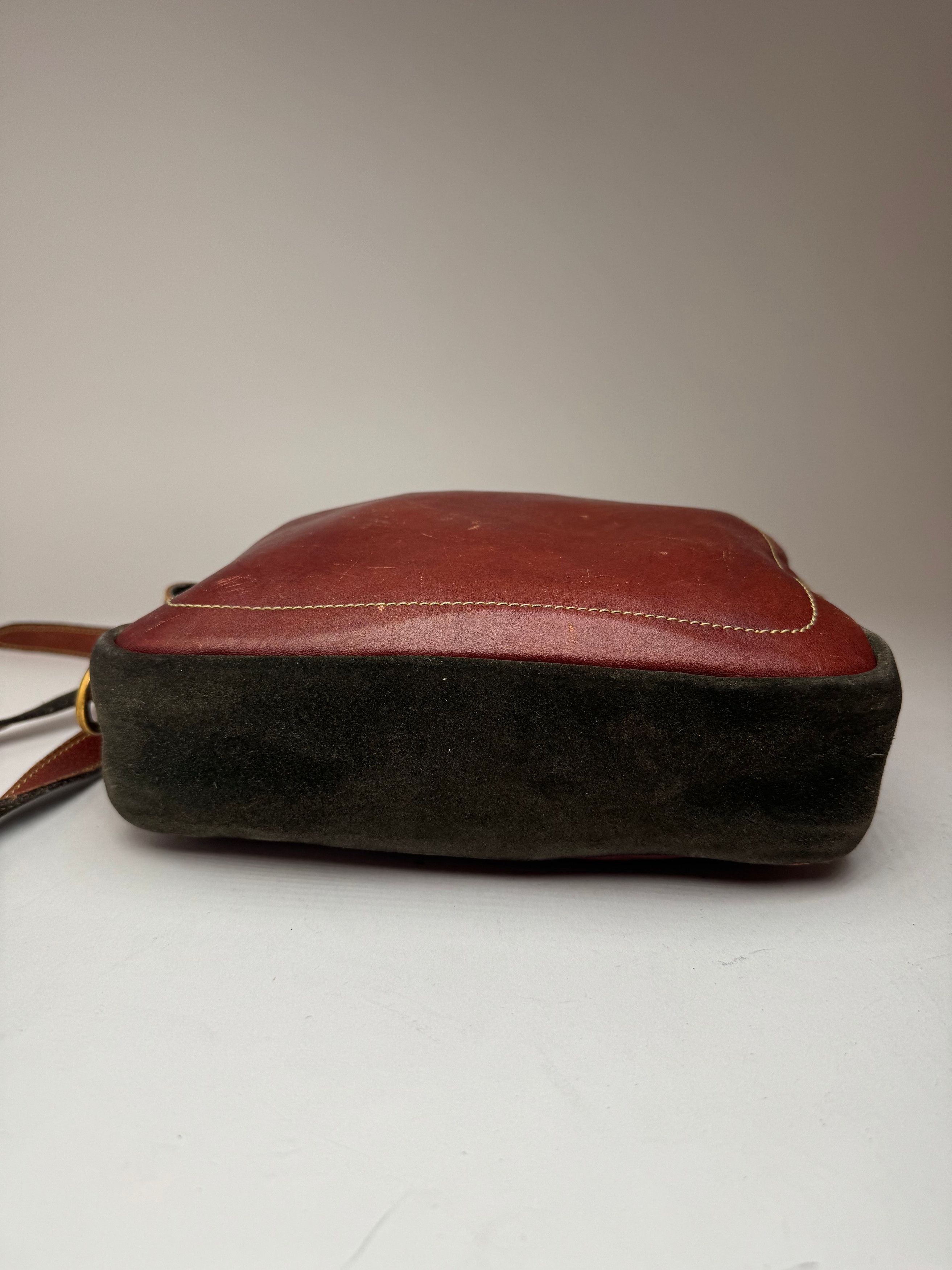 Loewe Vintage Madrid Suede Leather bag Red Green Size ONE SIZE - 10 Thumbnail