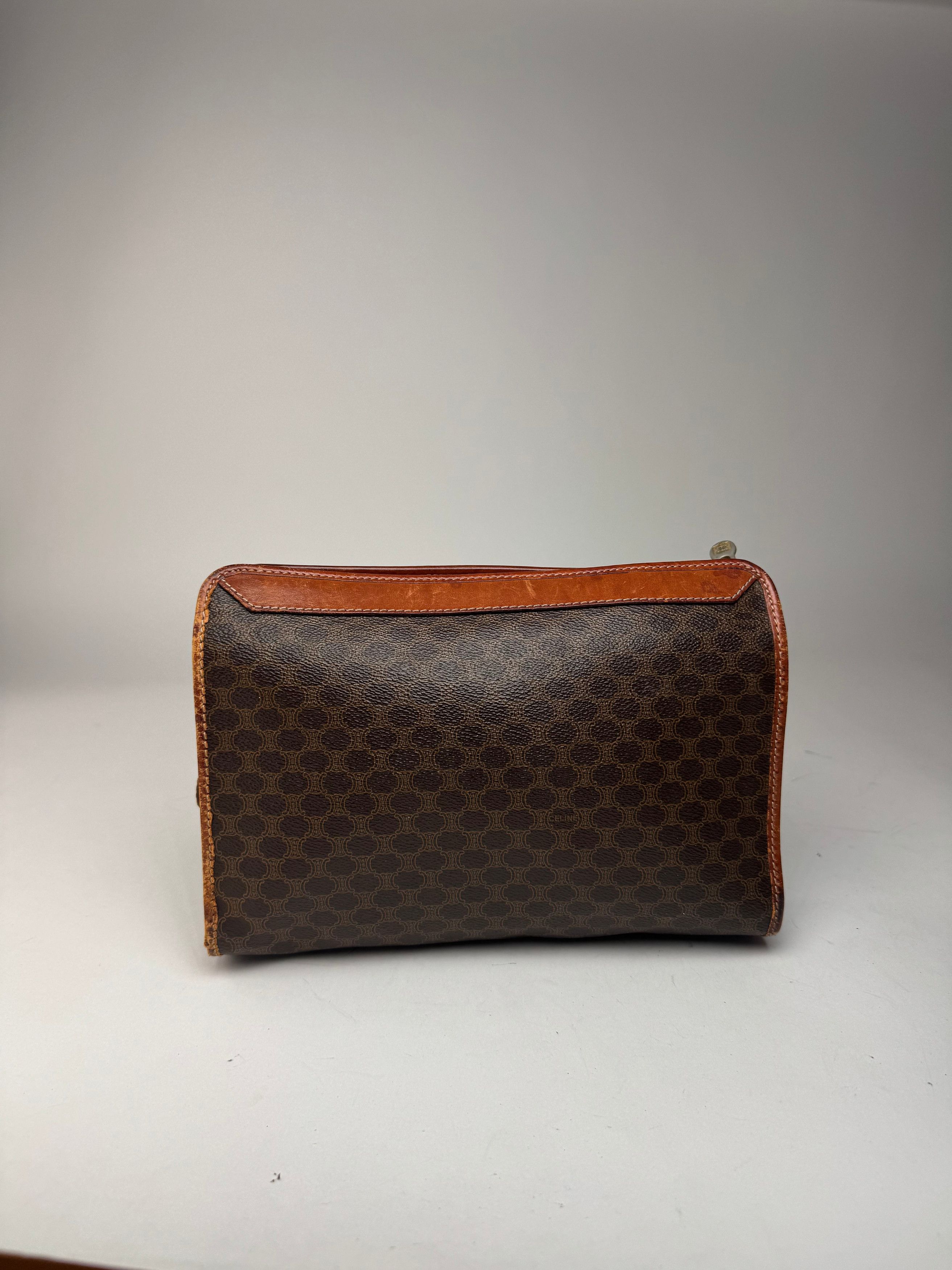 Celine Vintage Paris Leather Clutch Brown Size ONE SIZE - 15 Thumbnail