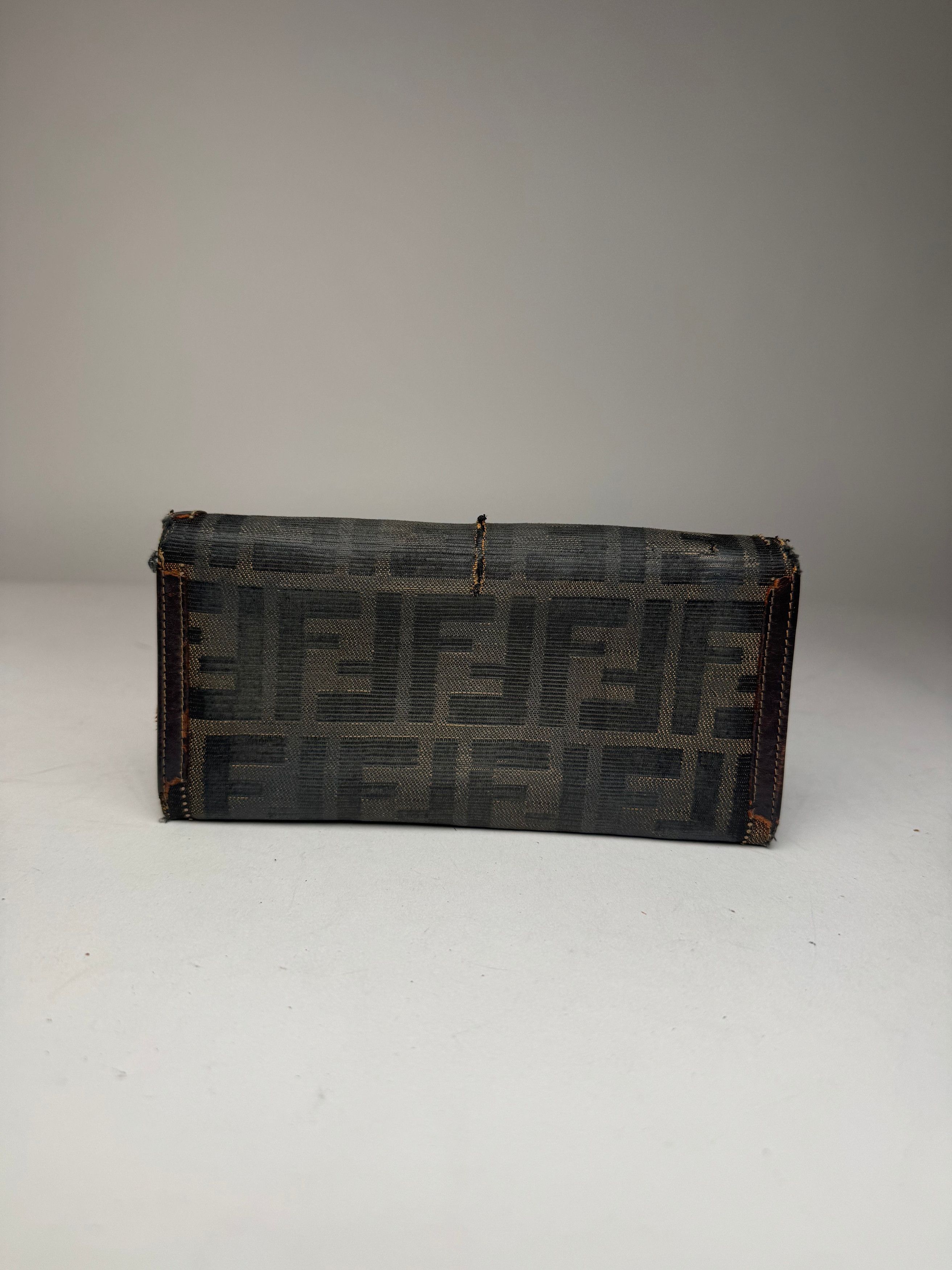 Fendi Vintage FF monogram Leather wallet brown Size ONE SIZE - 2 Thumbnail