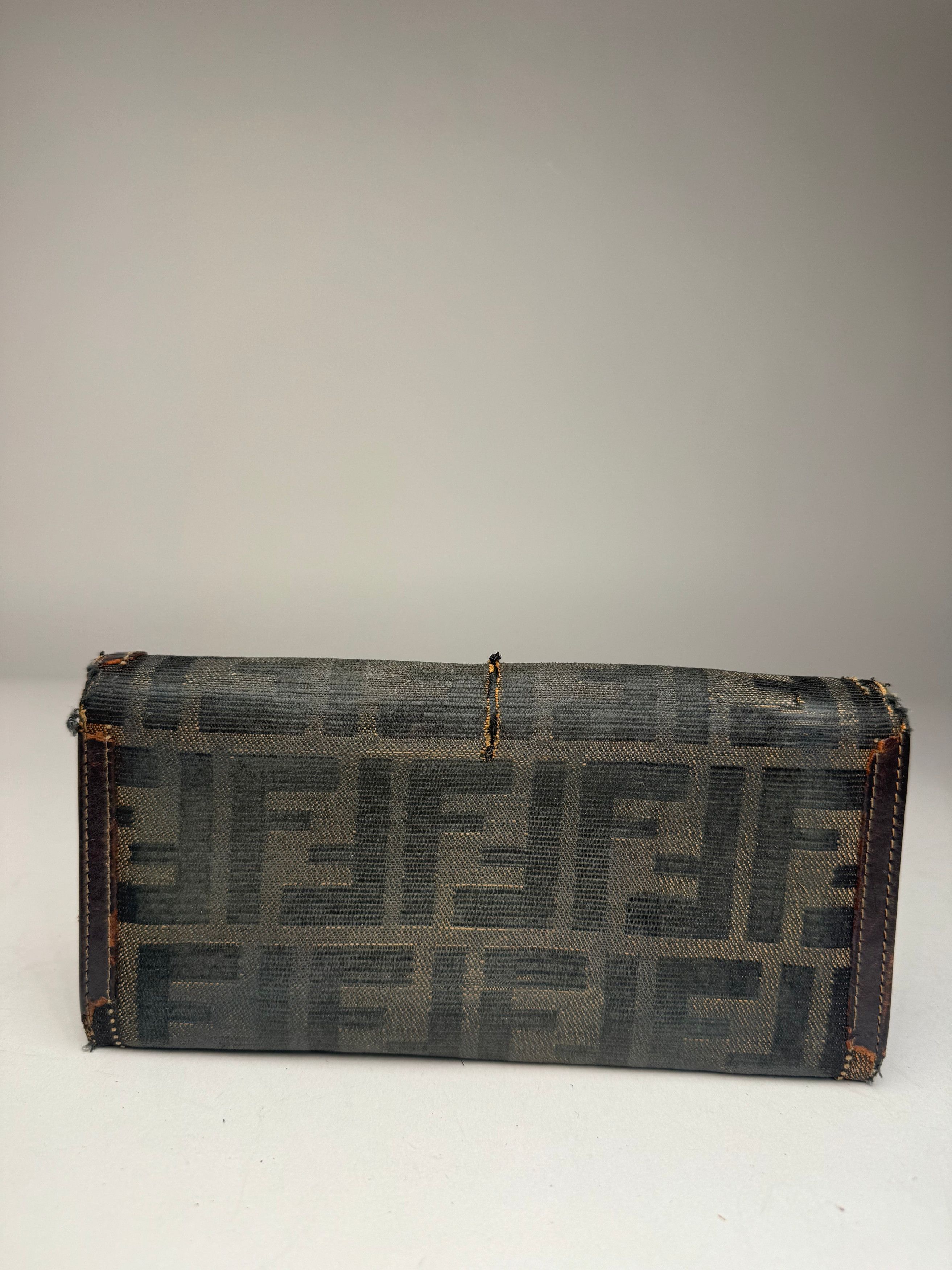 Fendi Vintage FF monogram Leather wallet brown Size ONE SIZE - 8 Thumbnail