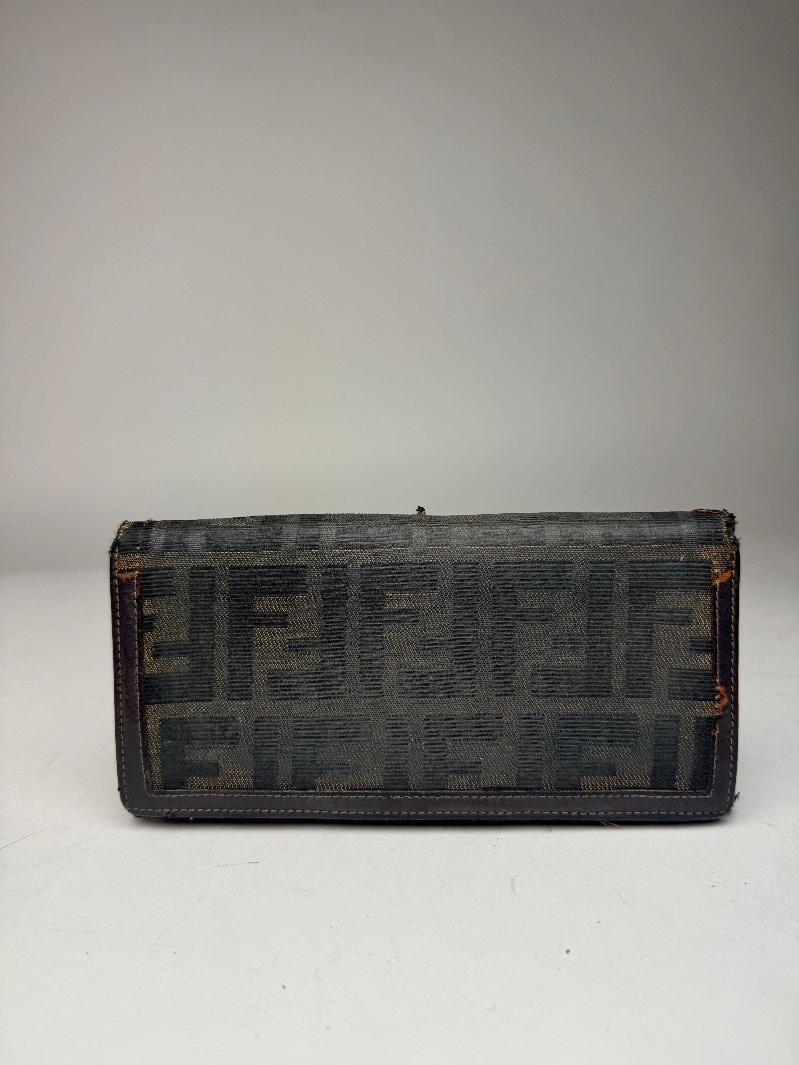 Fendi Vintage FF monogram Leather wallet brown Size ONE SIZE - 6 Thumbnail