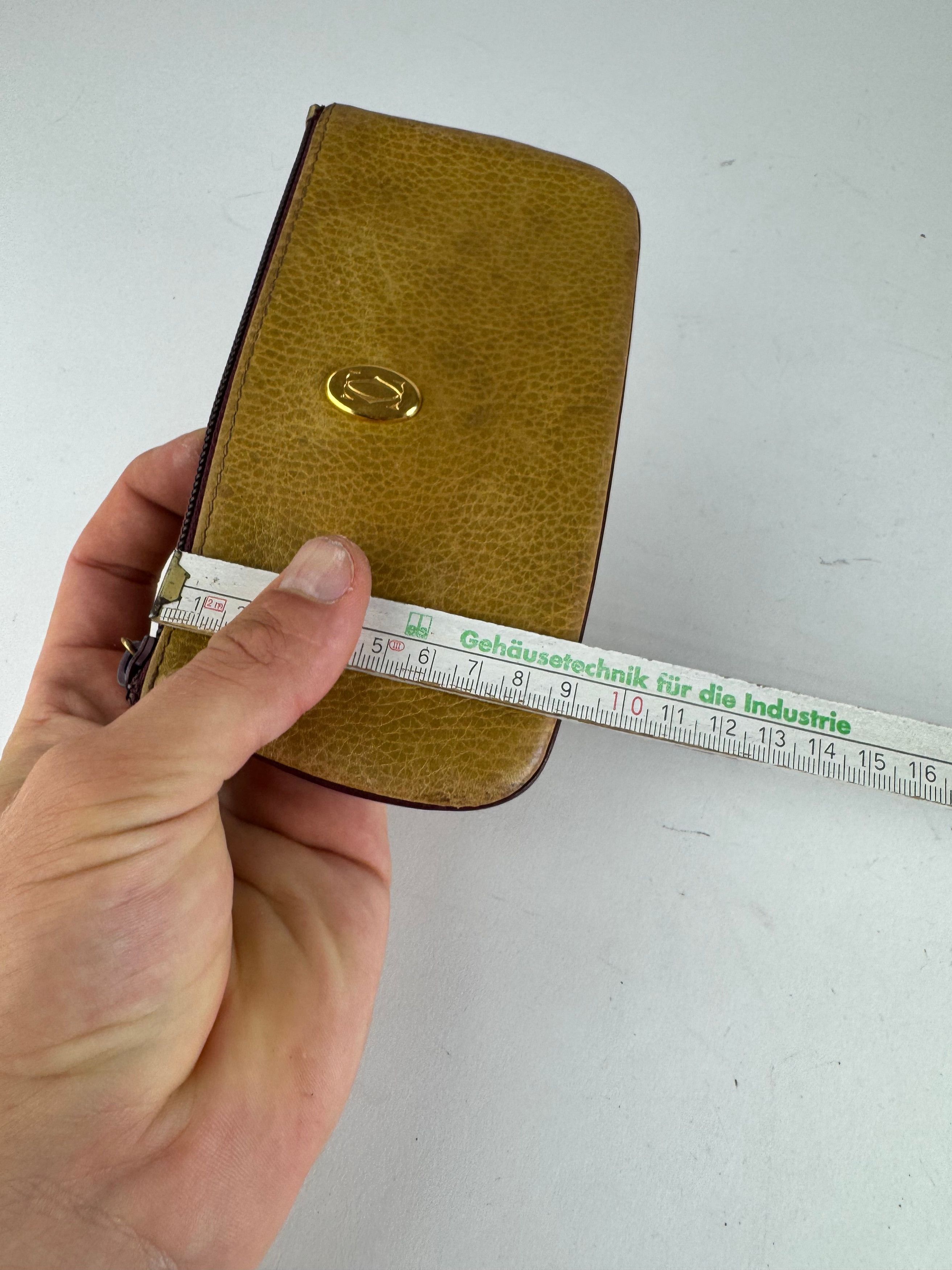 Cartier Vintage Leather Card Holder yellow Size ONE SIZE - 12 Thumbnail