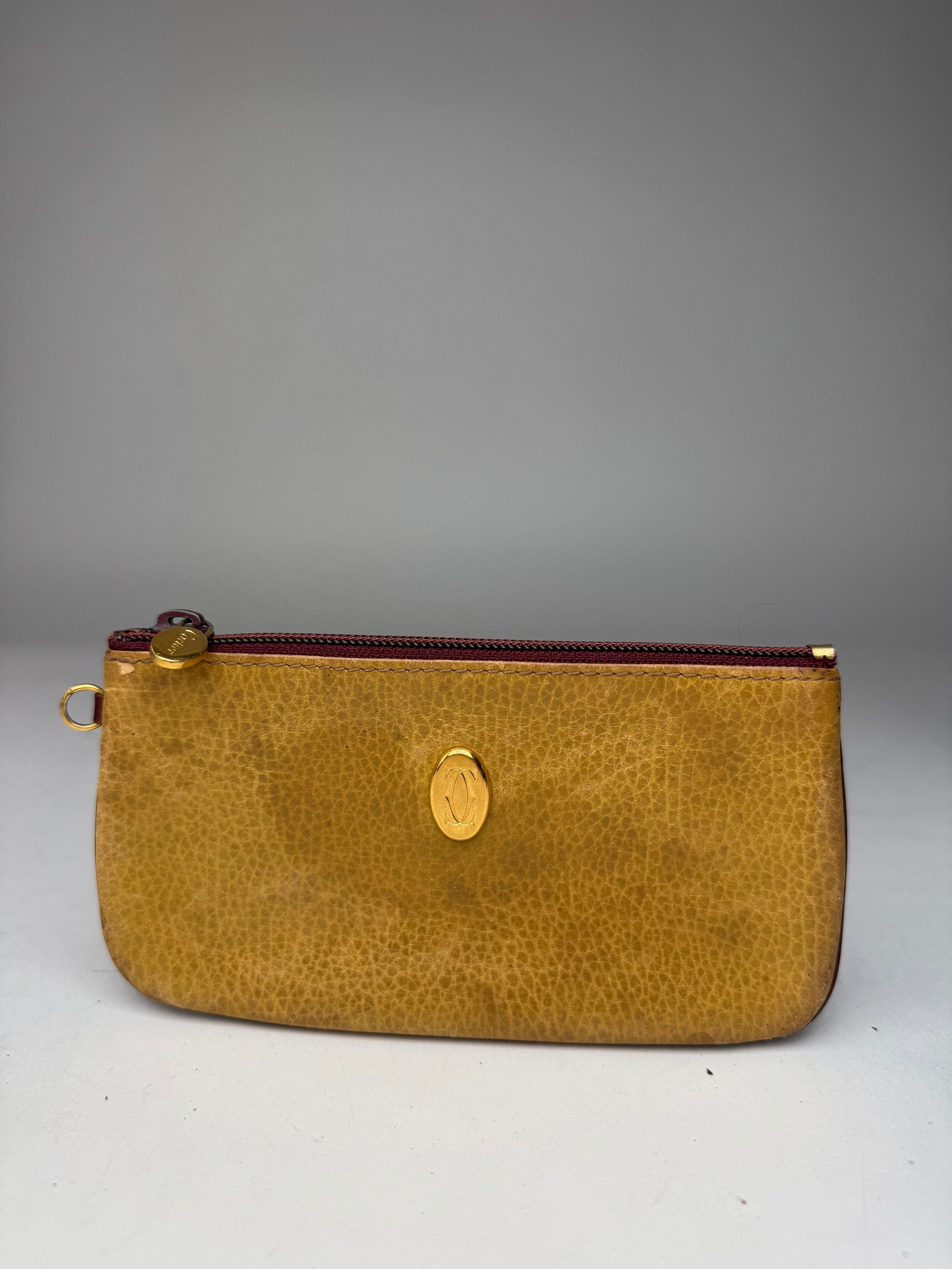 Cartier Vintage Leather Card Holder yellow Size ONE SIZE - 13 Thumbnail