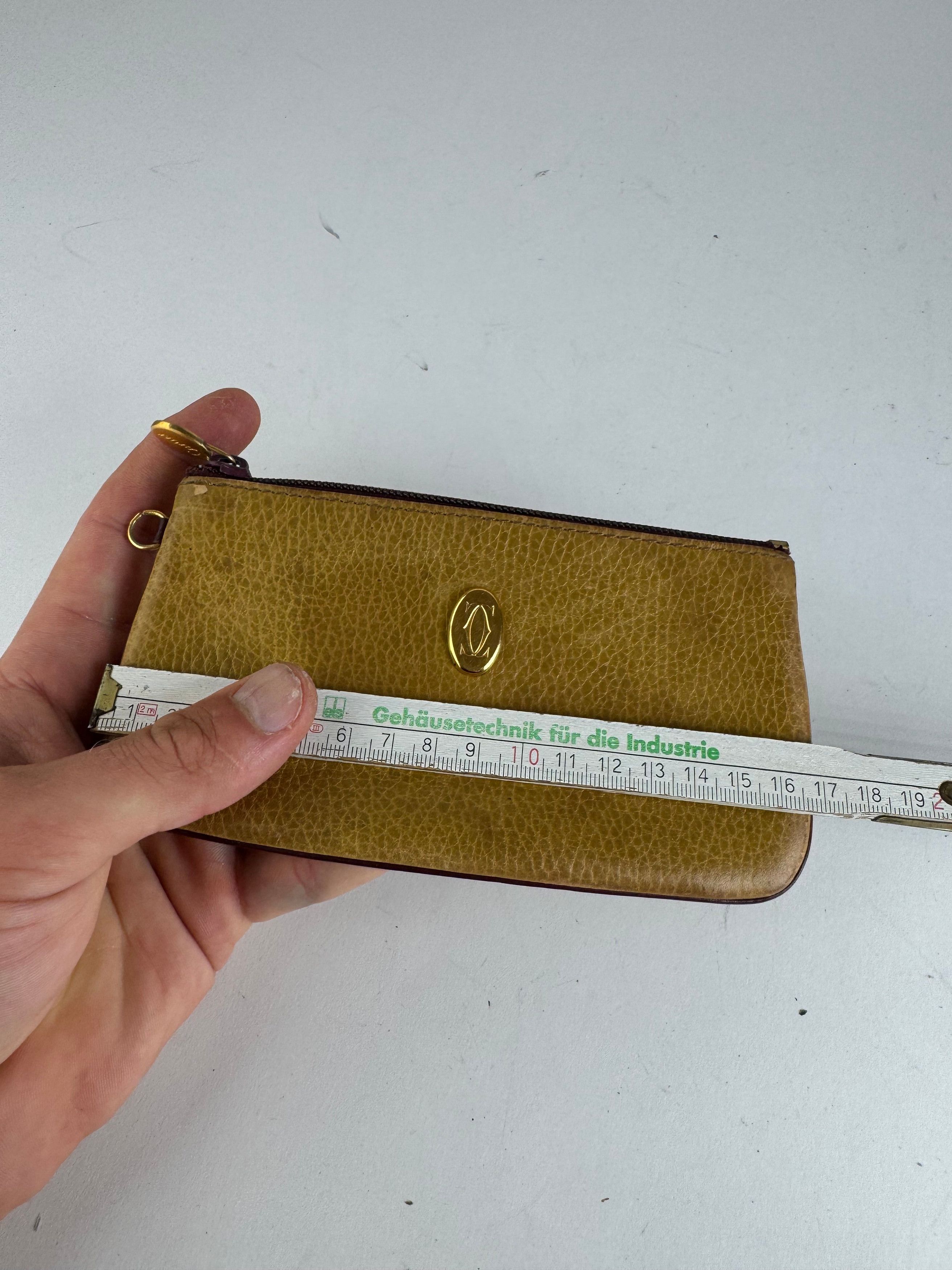 Cartier Vintage Leather Card Holder yellow Size ONE SIZE - 11 Thumbnail