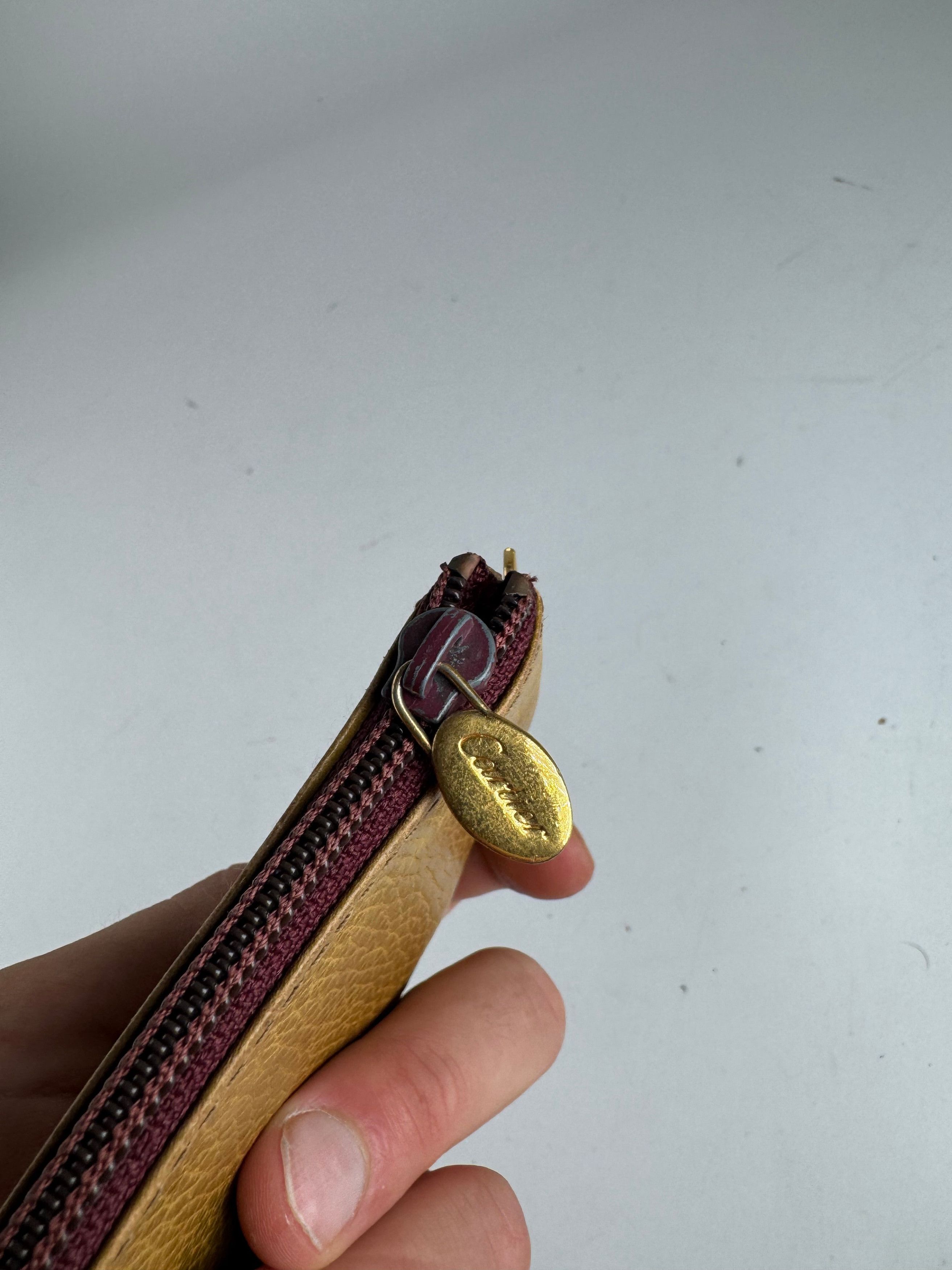 Cartier Vintage Leather Card Holder yellow Size ONE SIZE - 6 Thumbnail
