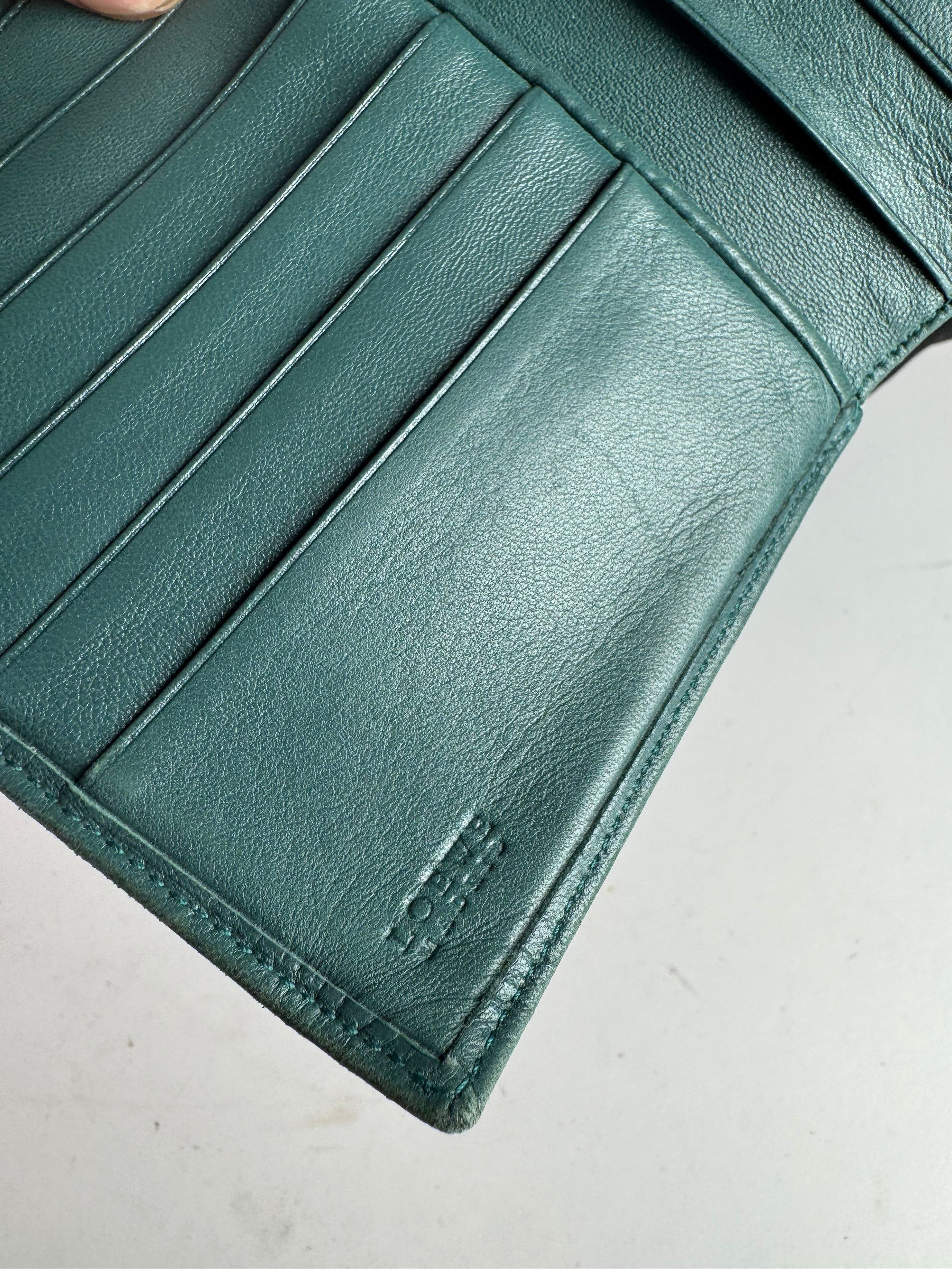 Loewe Vintage Madrid Mint Green Anagram Leather Wallet Size ONE SIZE - 5 Thumbnail