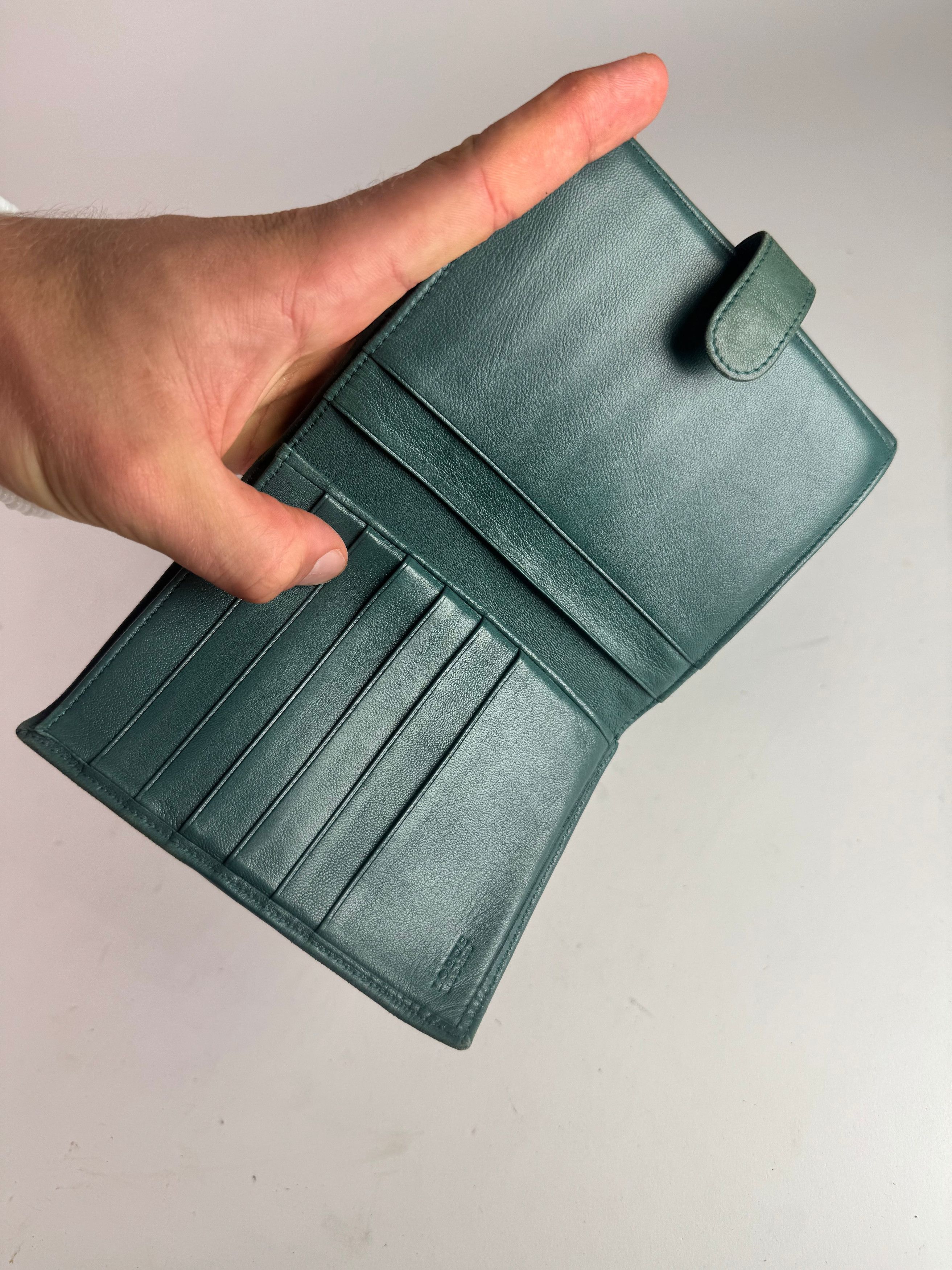 Loewe Vintage Madrid Mint Green Anagram Leather Wallet Size ONE SIZE - 4 Thumbnail