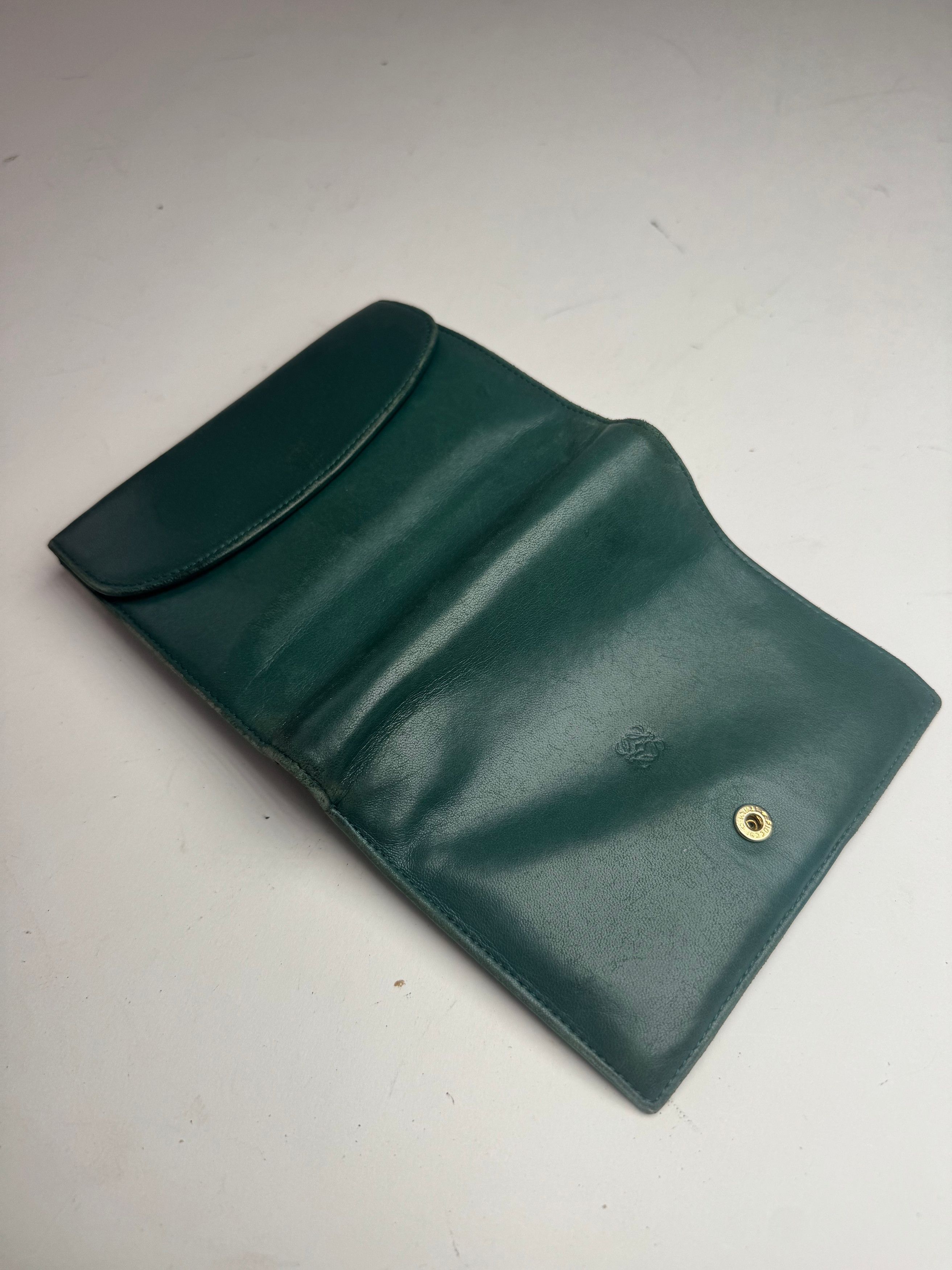 Loewe Vintage Madrid Mint Green Anagram Leather Wallet Size ONE SIZE - 9 Thumbnail