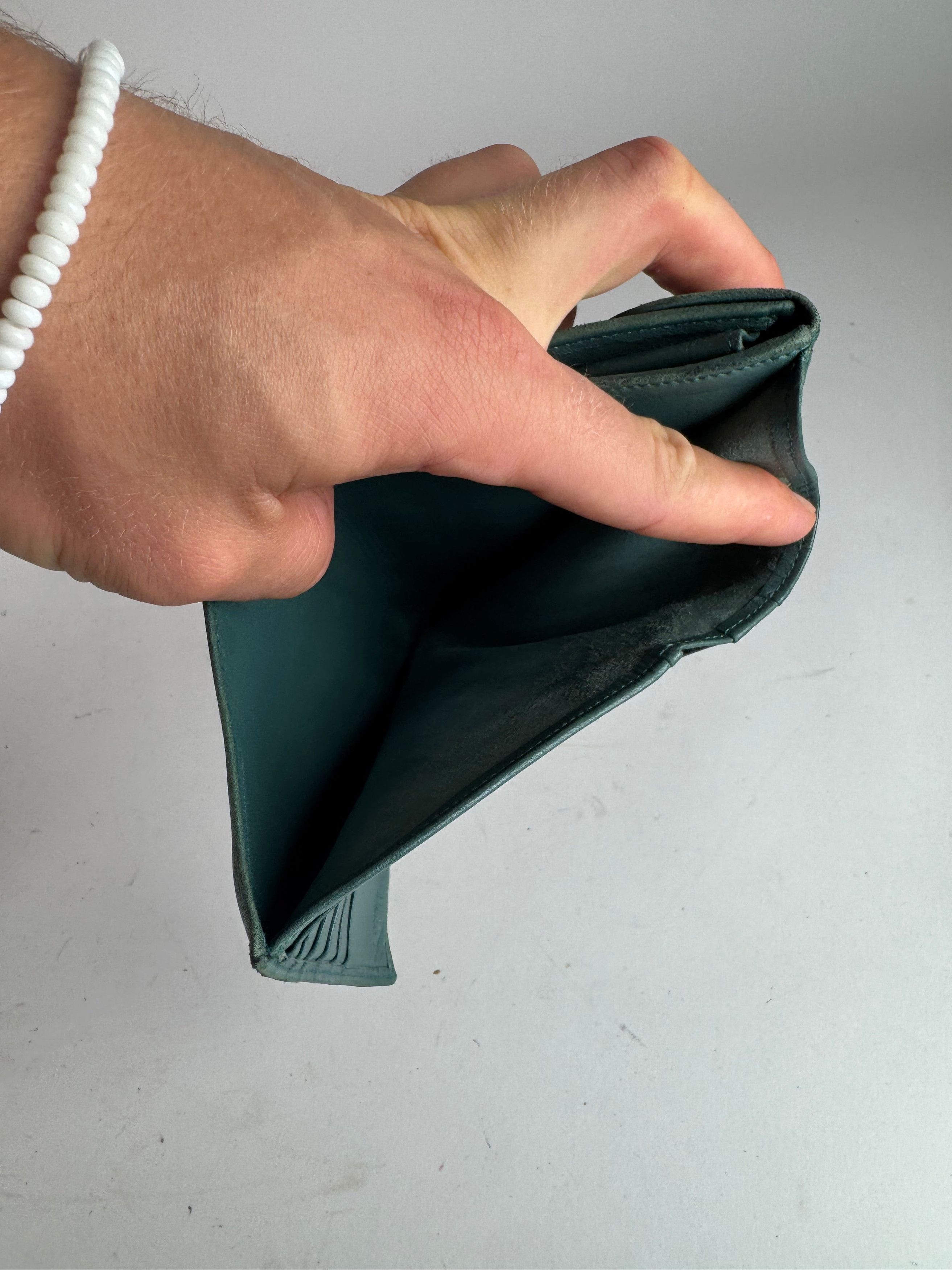 Loewe Vintage Madrid Mint Green Anagram Leather Wallet Size ONE SIZE - 7 Thumbnail