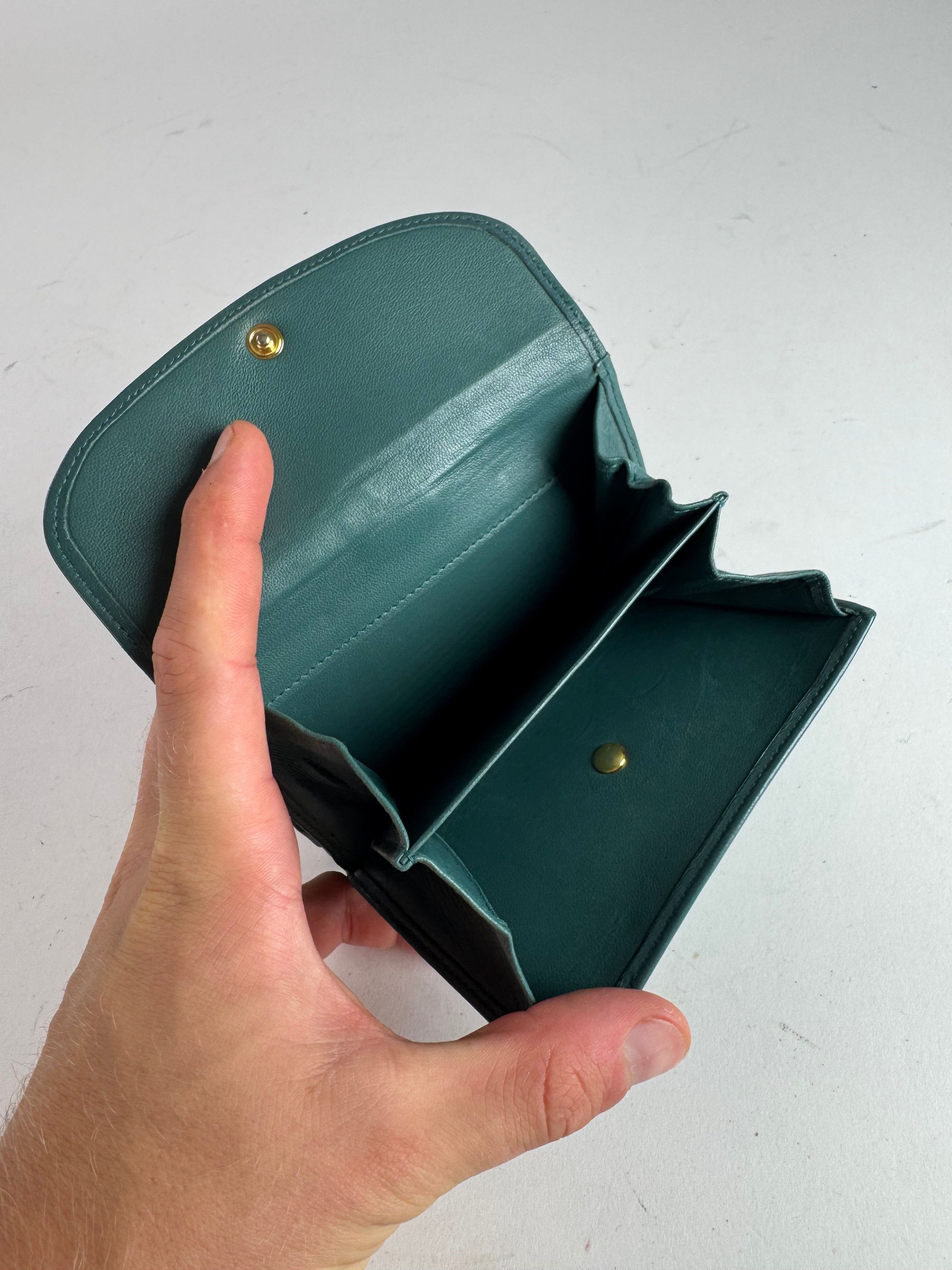 Loewe Vintage Madrid Mint Green Anagram Leather Wallet Size ONE SIZE - 10 Thumbnail