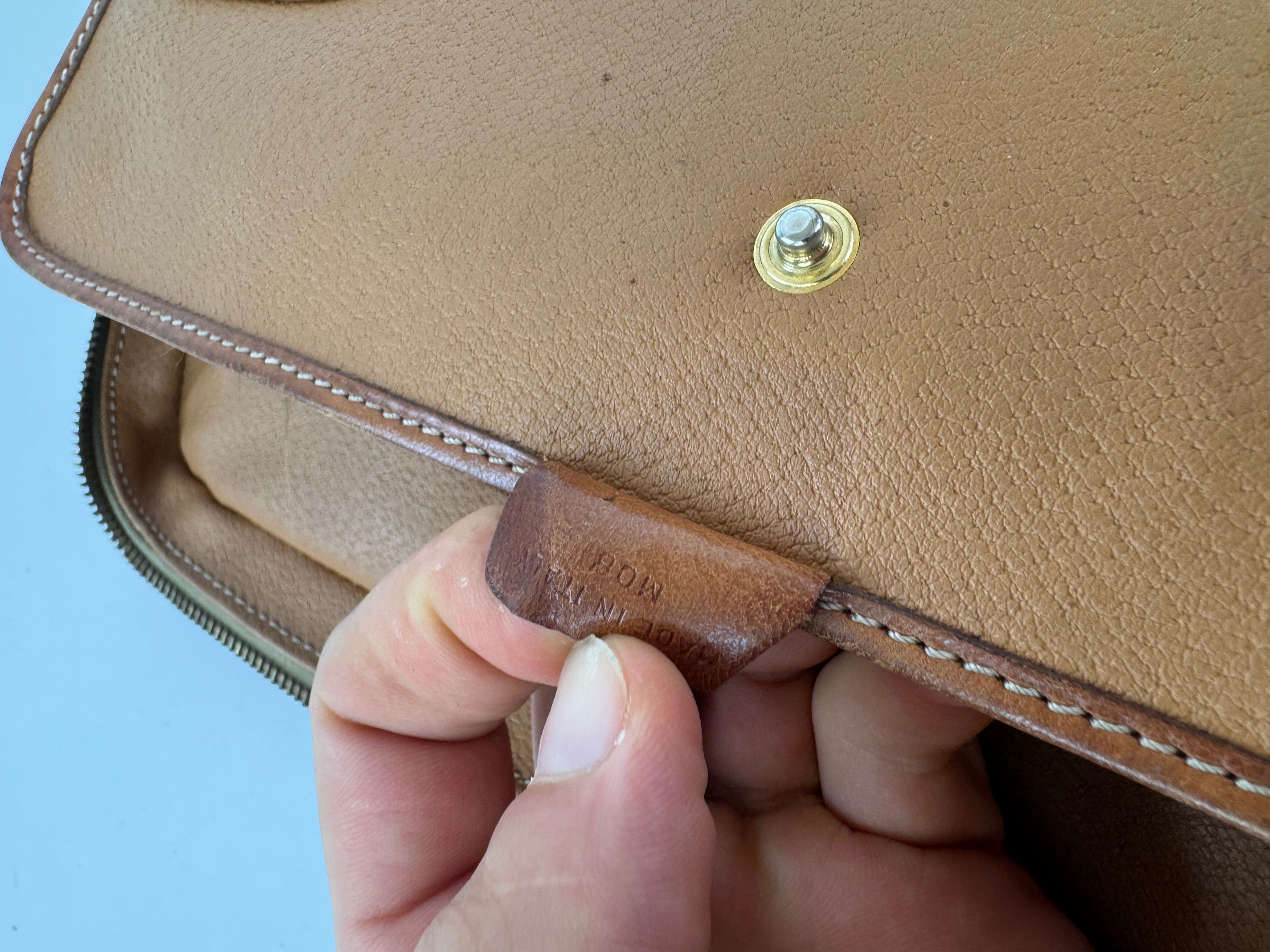 Celine Vintage Paris 2Way leather Triomphe Bag beige Size ONE SIZE - 6 Thumbnail