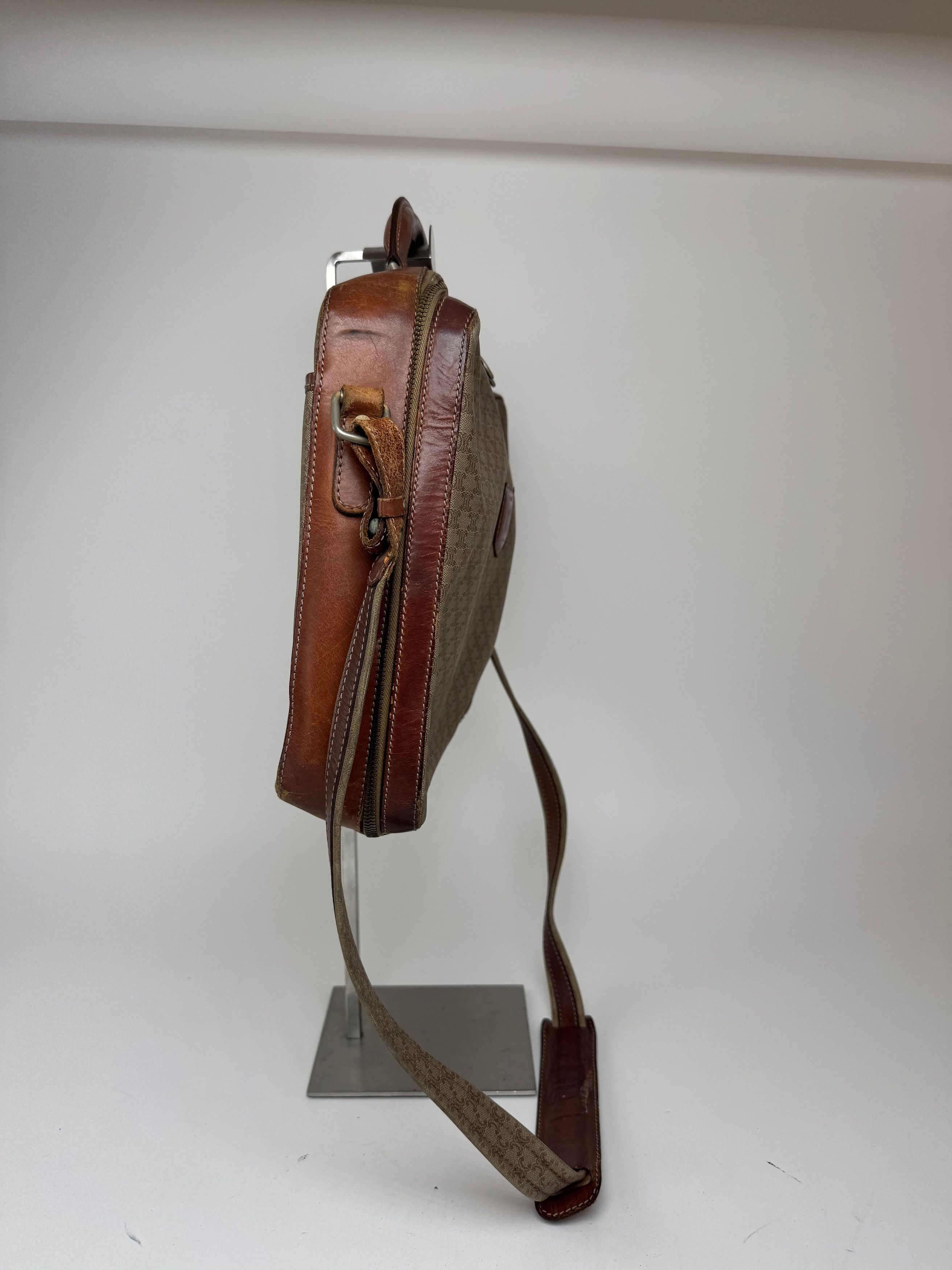 Celine Vintage Paris 2Way leather Triomphe Bag beige Size ONE SIZE - 7 Thumbnail