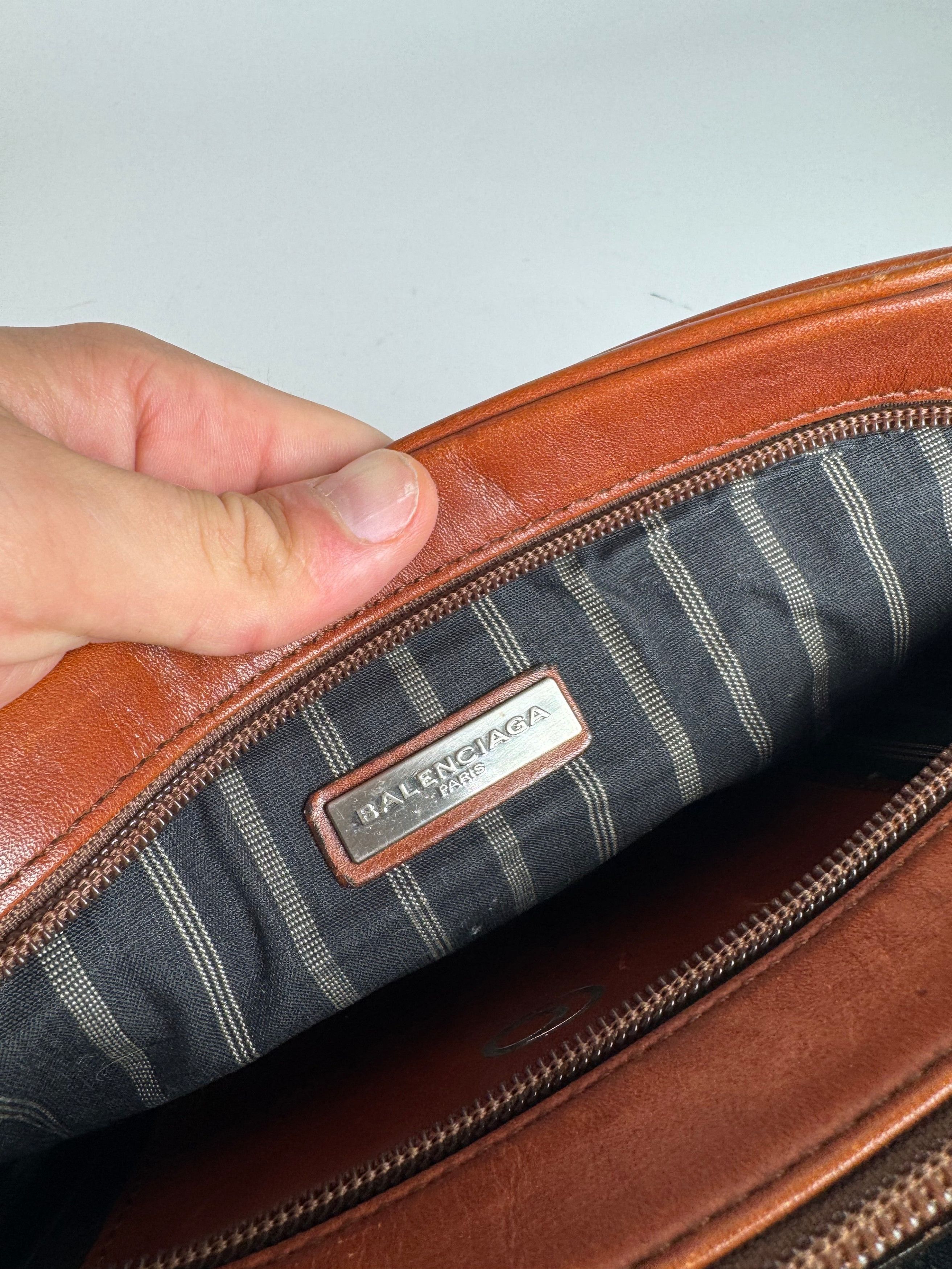 Balenciaga Vintage Leather Clutch orange brown Size ONE SIZE - 4 Thumbnail