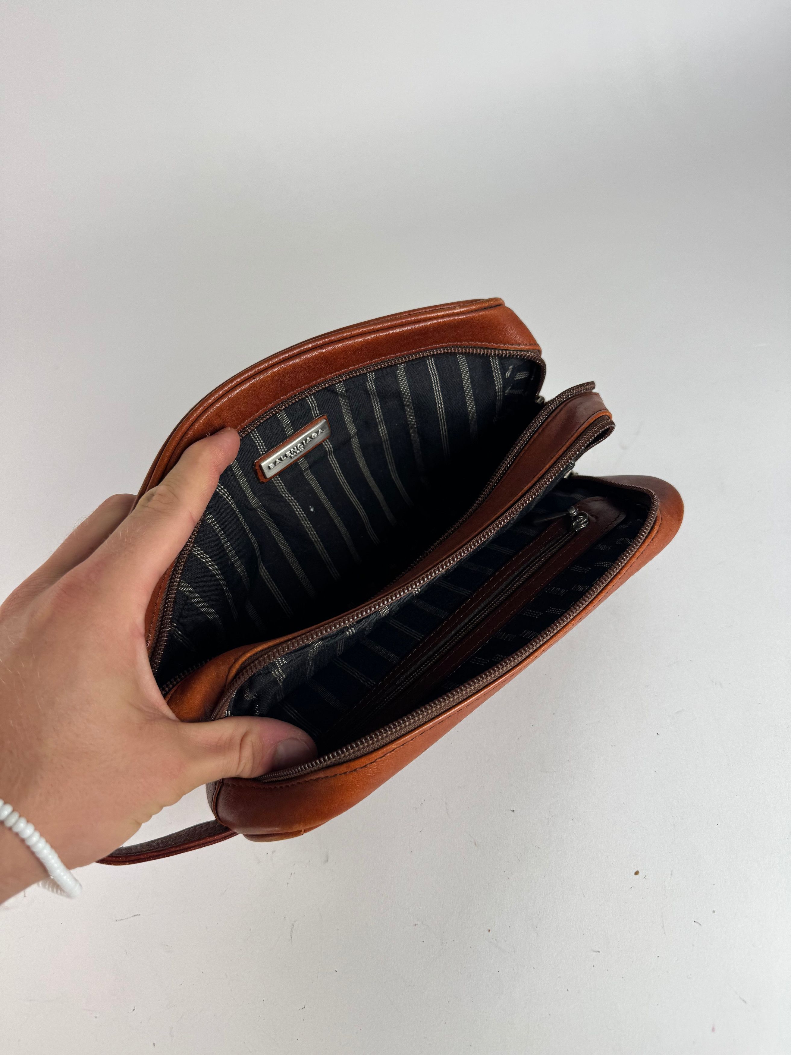 Balenciaga Vintage Leather Clutch orange brown Size ONE SIZE - 3 Thumbnail