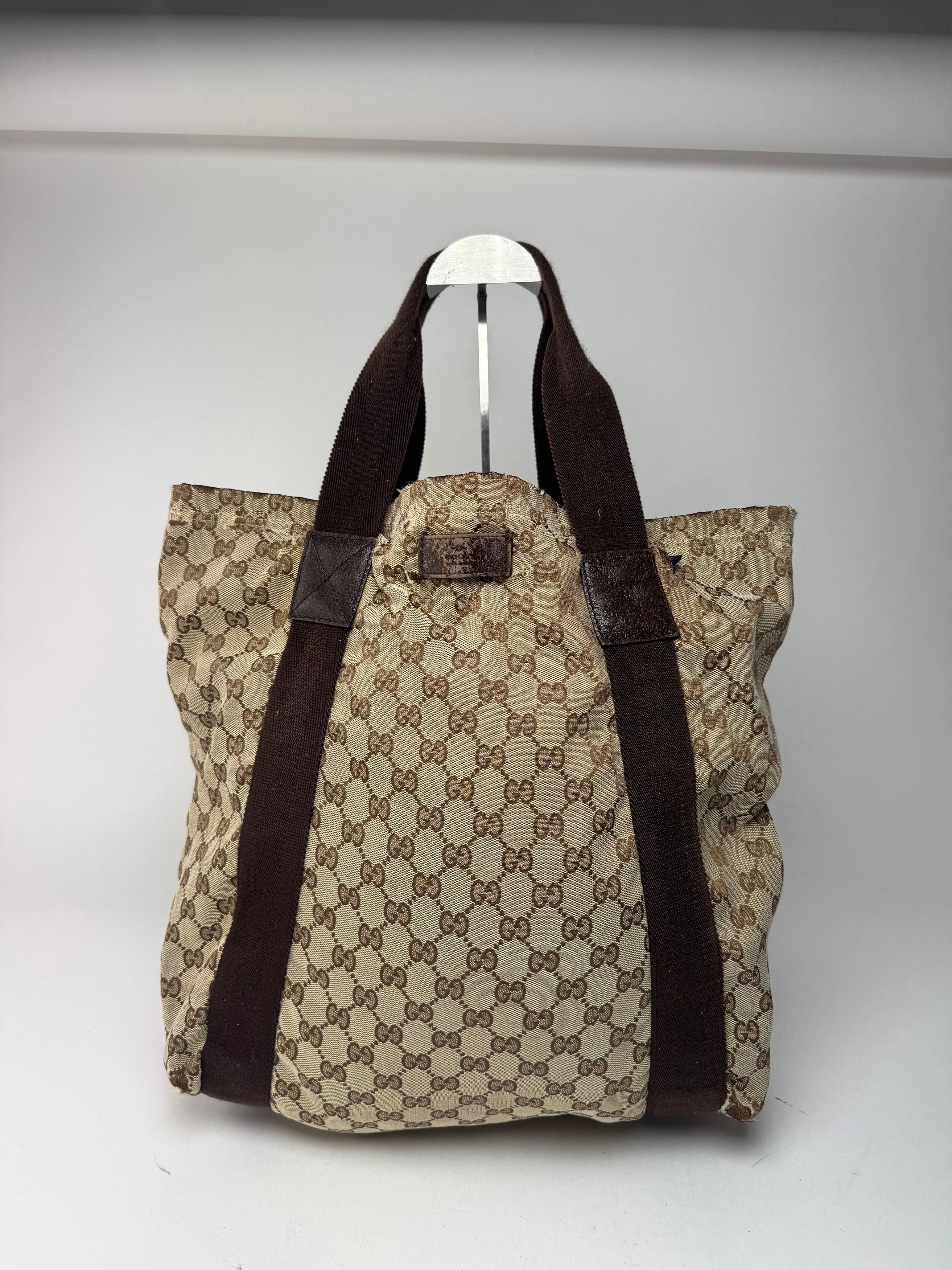 Gucci Vintage Monogram Canvas Tote bag beige brown Size ONE SIZE - 10 Thumbnail