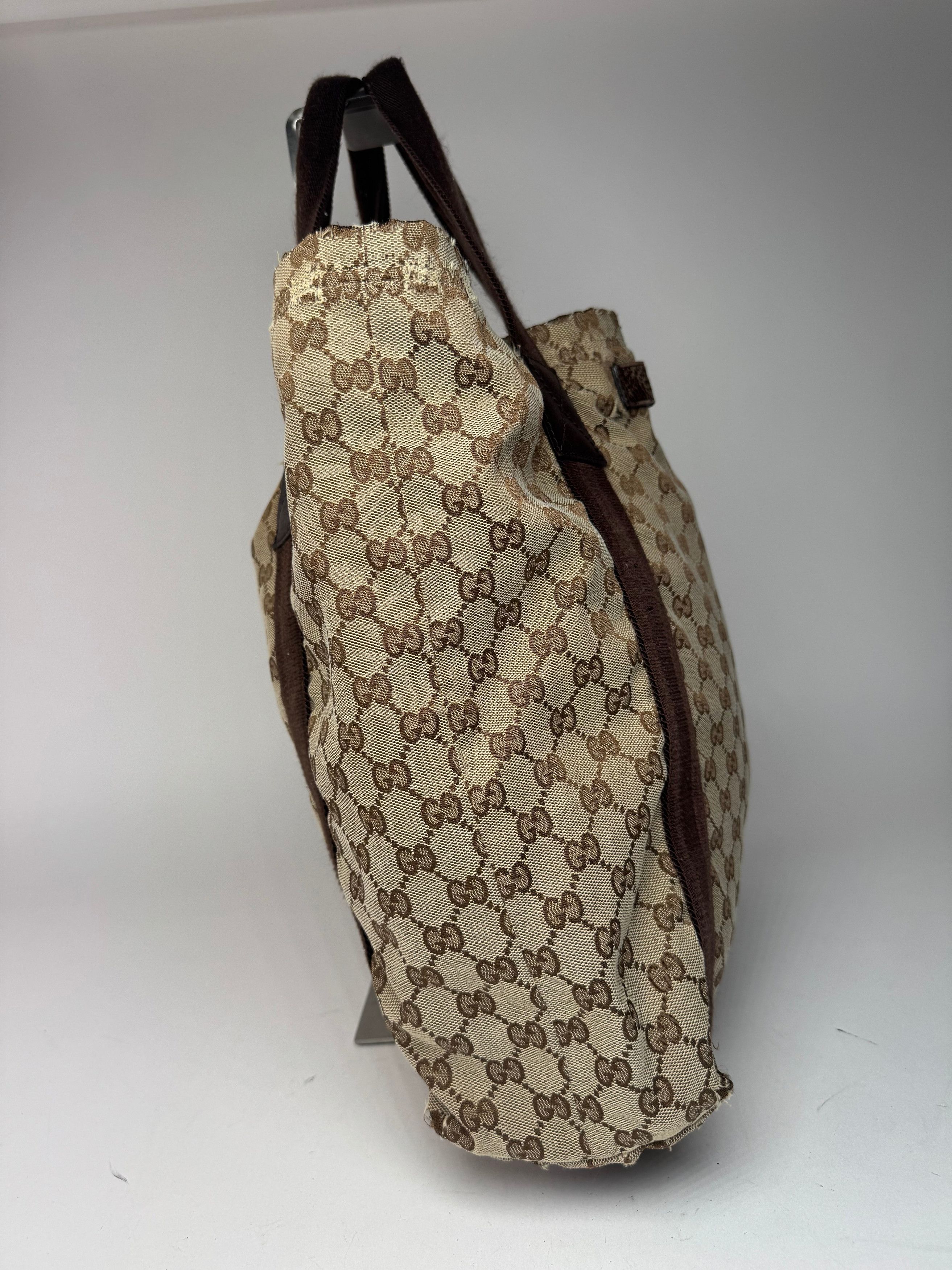Gucci Vintage Monogram Canvas Tote bag beige brown Size ONE SIZE - 5 Thumbnail