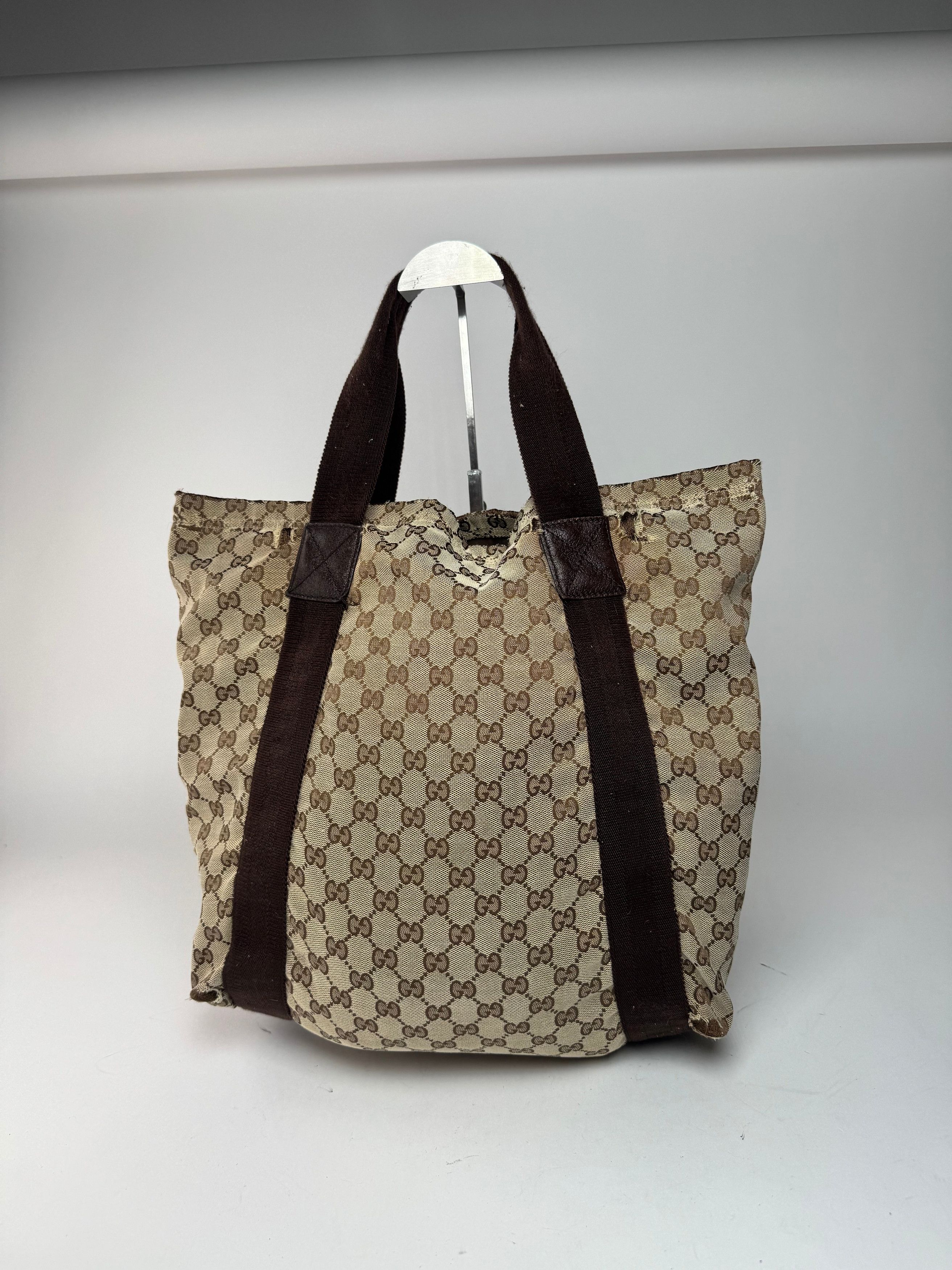 Gucci Vintage Monogram Canvas Tote bag beige brown Size ONE SIZE - 15 Thumbnail
