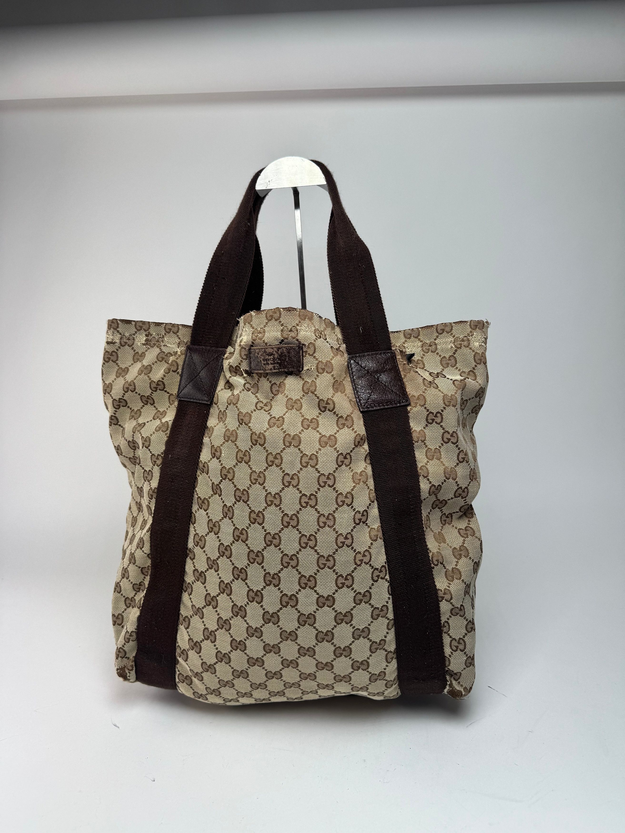 Gucci Vintage Monogram Canvas Tote bag beige brown Size ONE SIZE - 14 Thumbnail