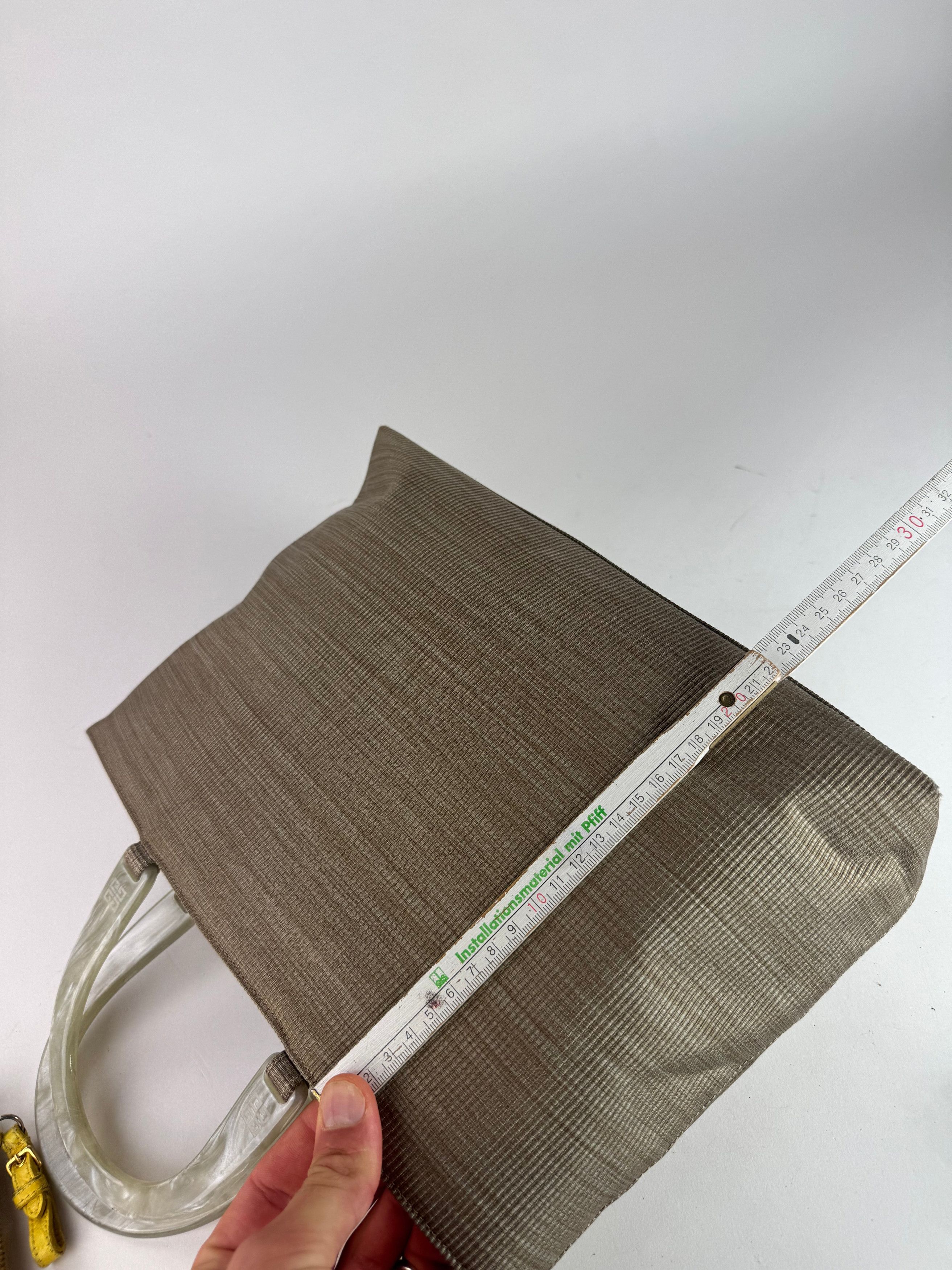 Givenchy Vintage Canvas Handbag Grey/silver Size ONE SIZE - 13 Thumbnail