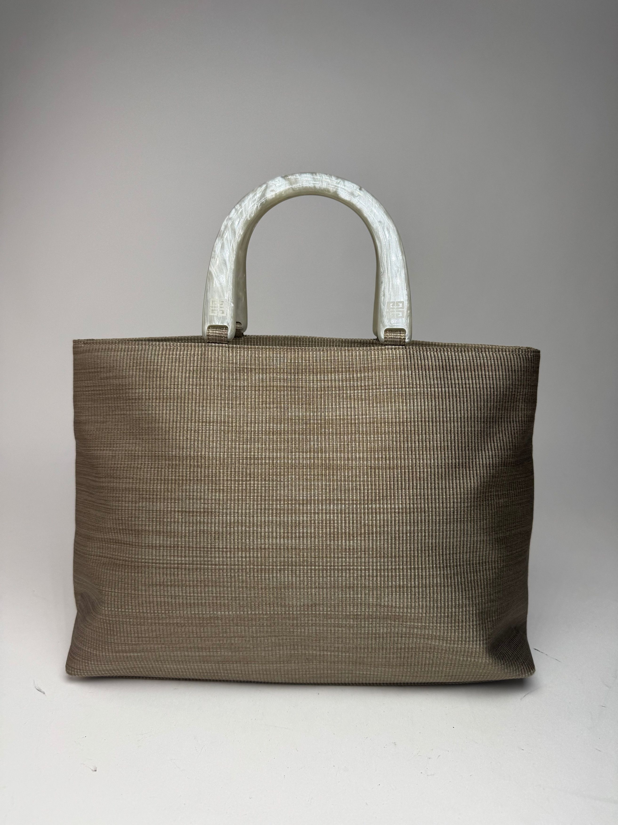 Givenchy Vintage Canvas Handbag Grey/silver Size ONE SIZE - 11 Thumbnail