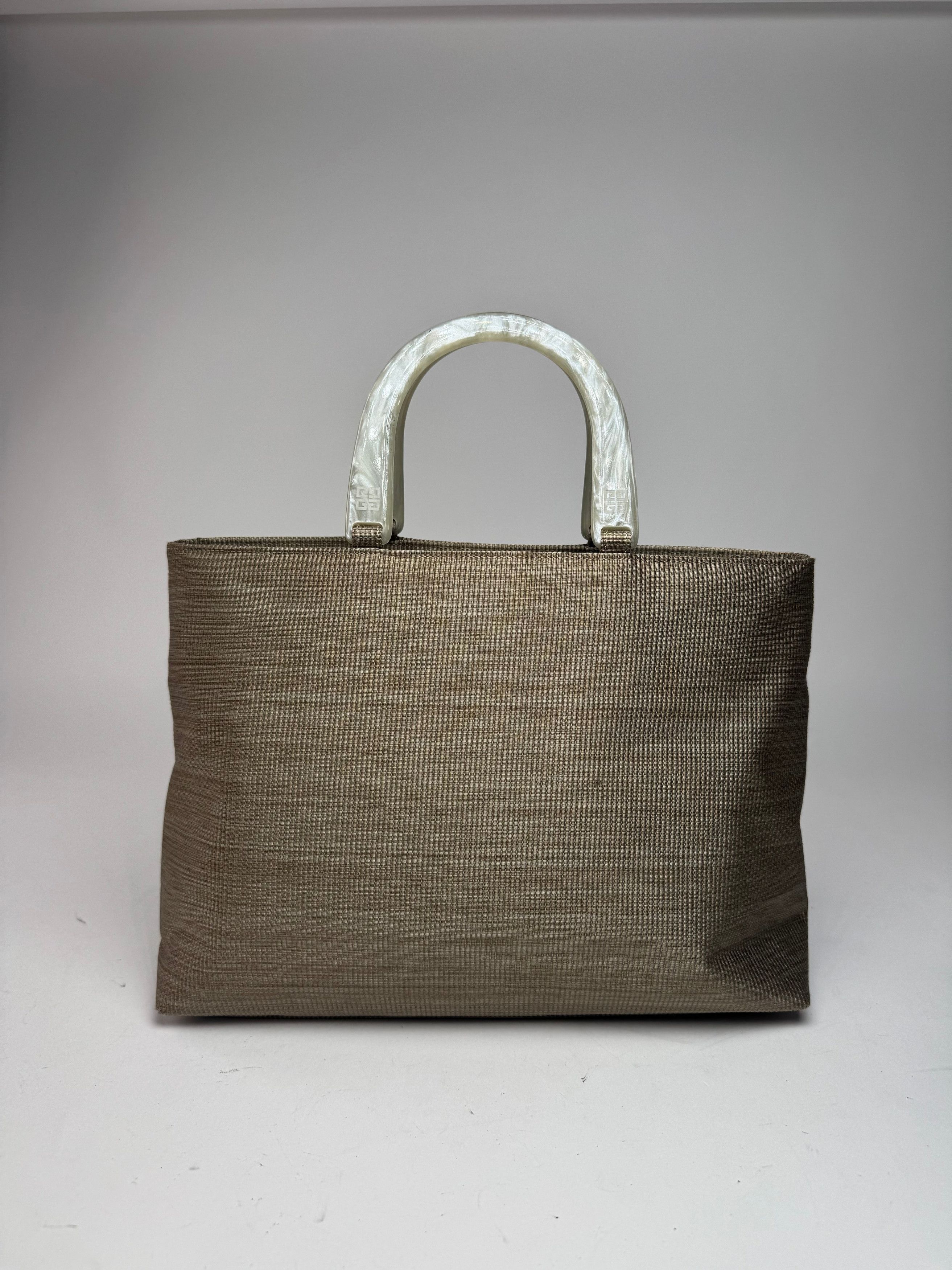 Givenchy Vintage Canvas Handbag Grey/silver Size ONE SIZE - 6 Thumbnail