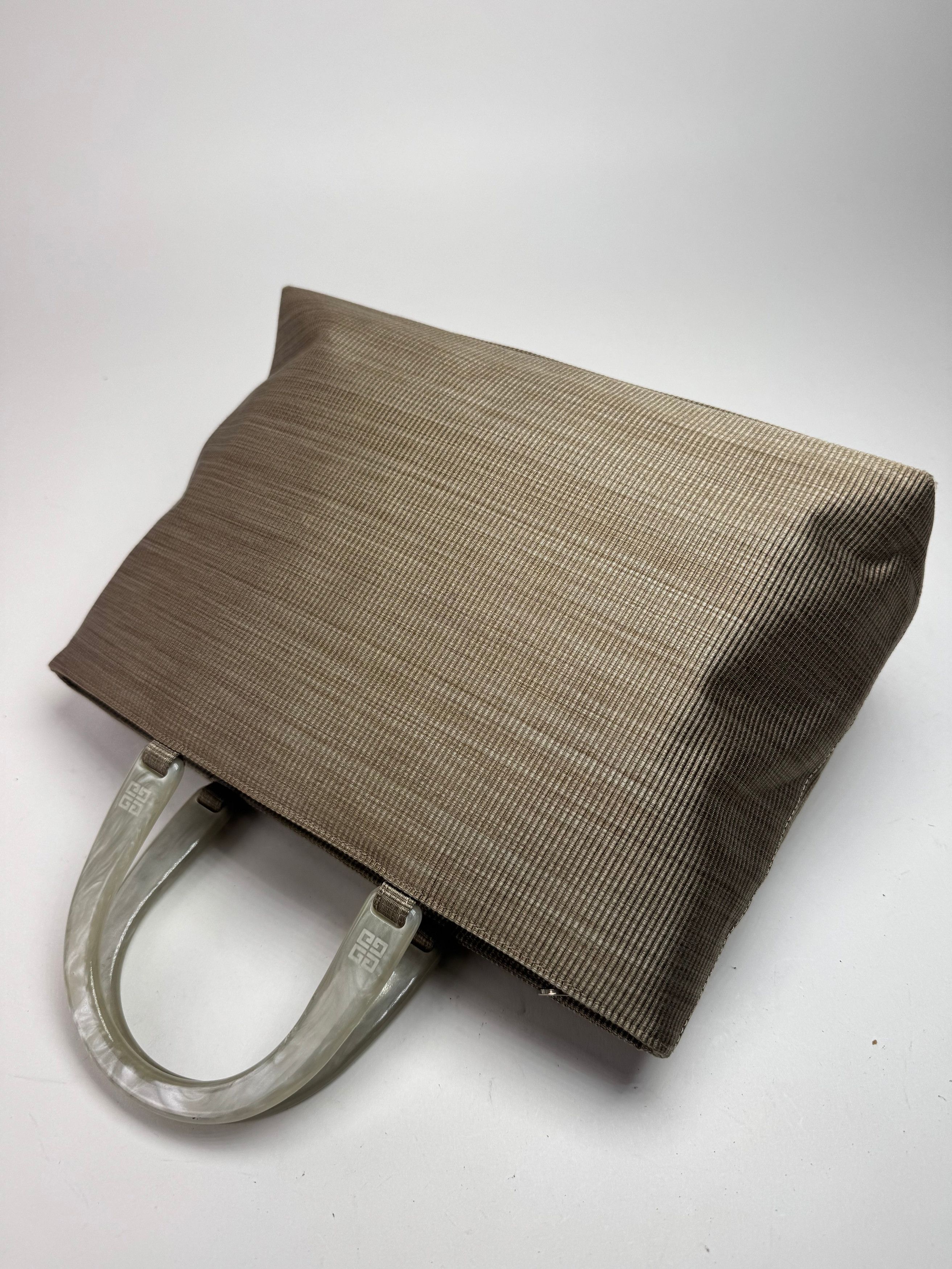 Givenchy Vintage Canvas Handbag Grey/silver Size ONE SIZE - 9 Thumbnail