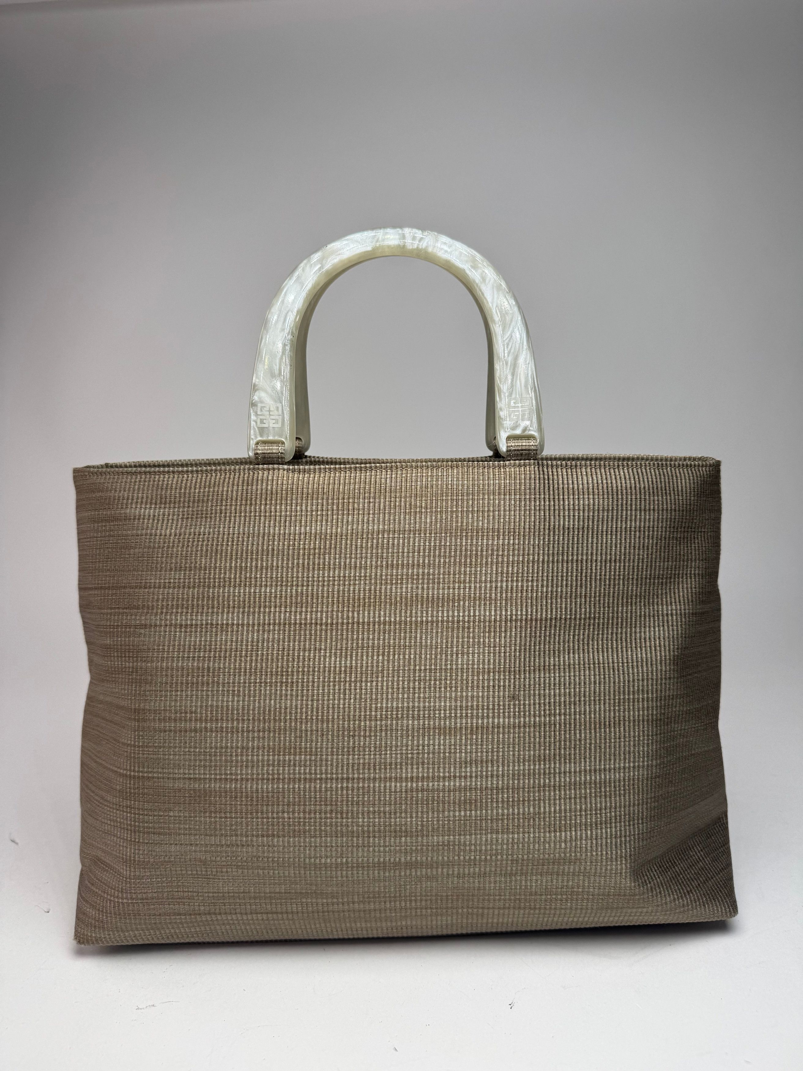 Givenchy Vintage Canvas Handbag Grey/silver Size ONE SIZE - 15 Thumbnail