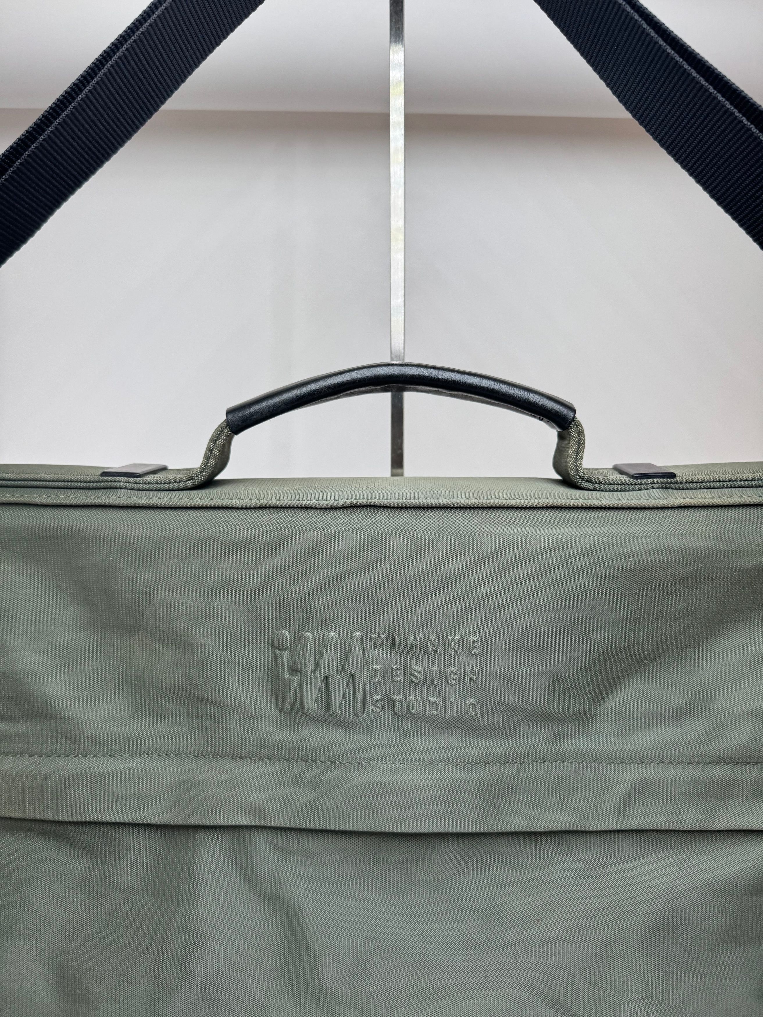 Issey Miyake Vintage Canvas Polyester Travel 2 Way Bag Grey Size ONE SIZE - 4 Thumbnail