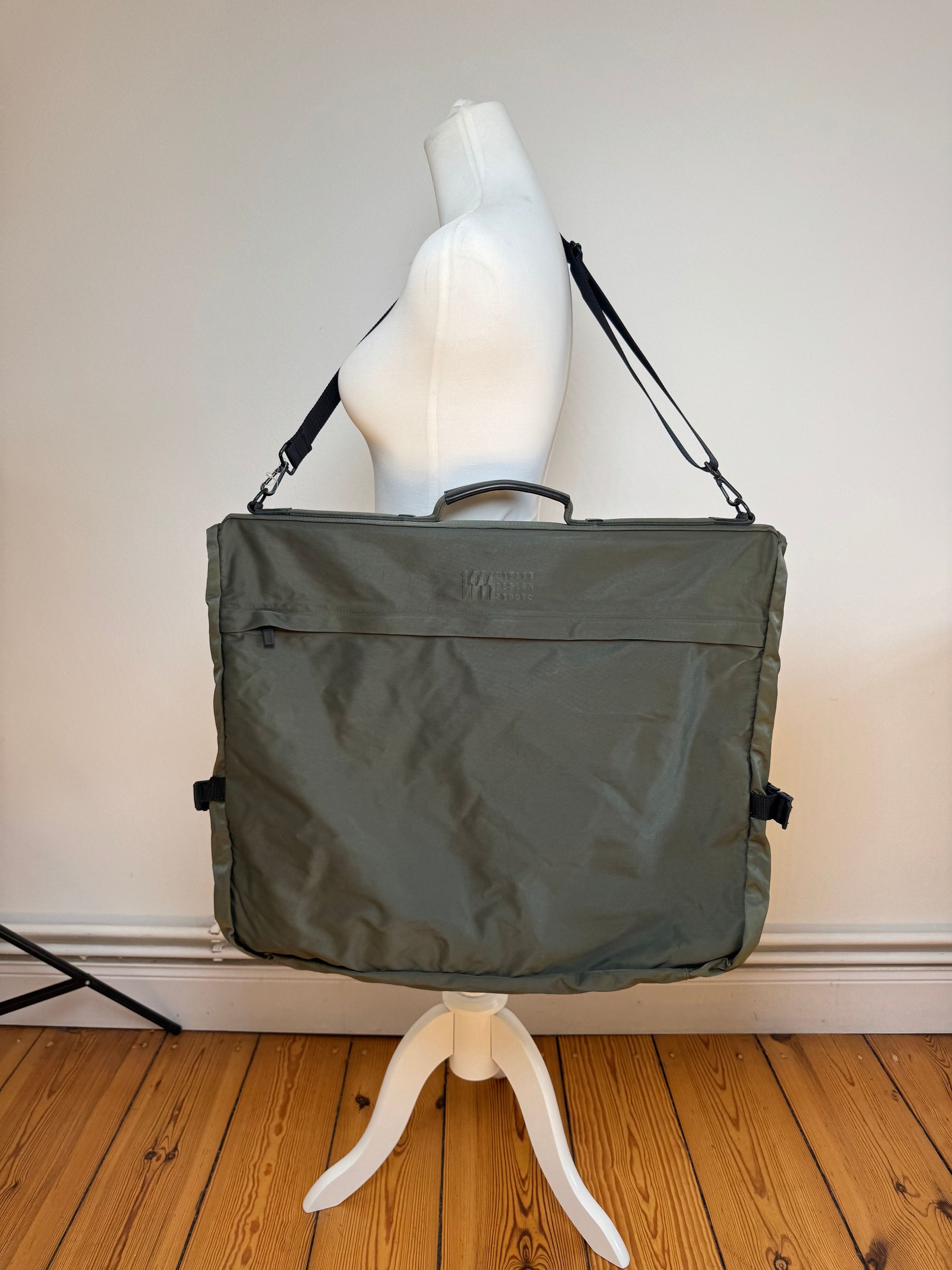 Issey Miyake Vintage Canvas Polyester Travel 2 Way Bag Grey Size ONE SIZE - 8 Thumbnail