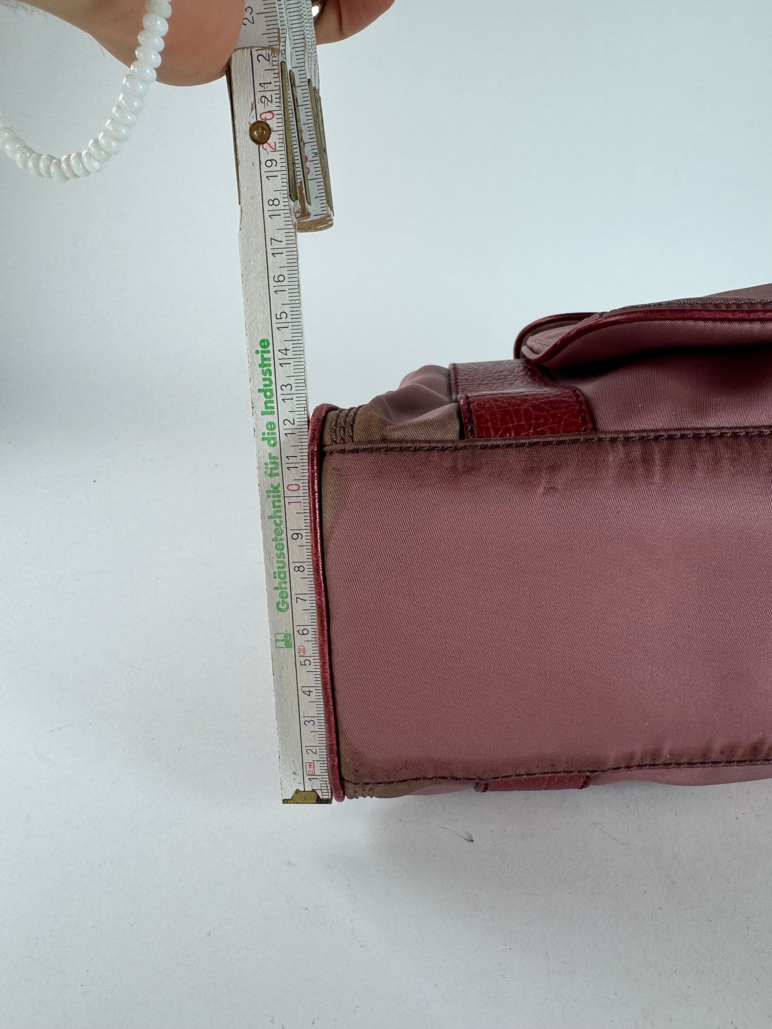 Celine Vintage polyester Leather Bag Purple Size ONE SIZE - 12 Thumbnail