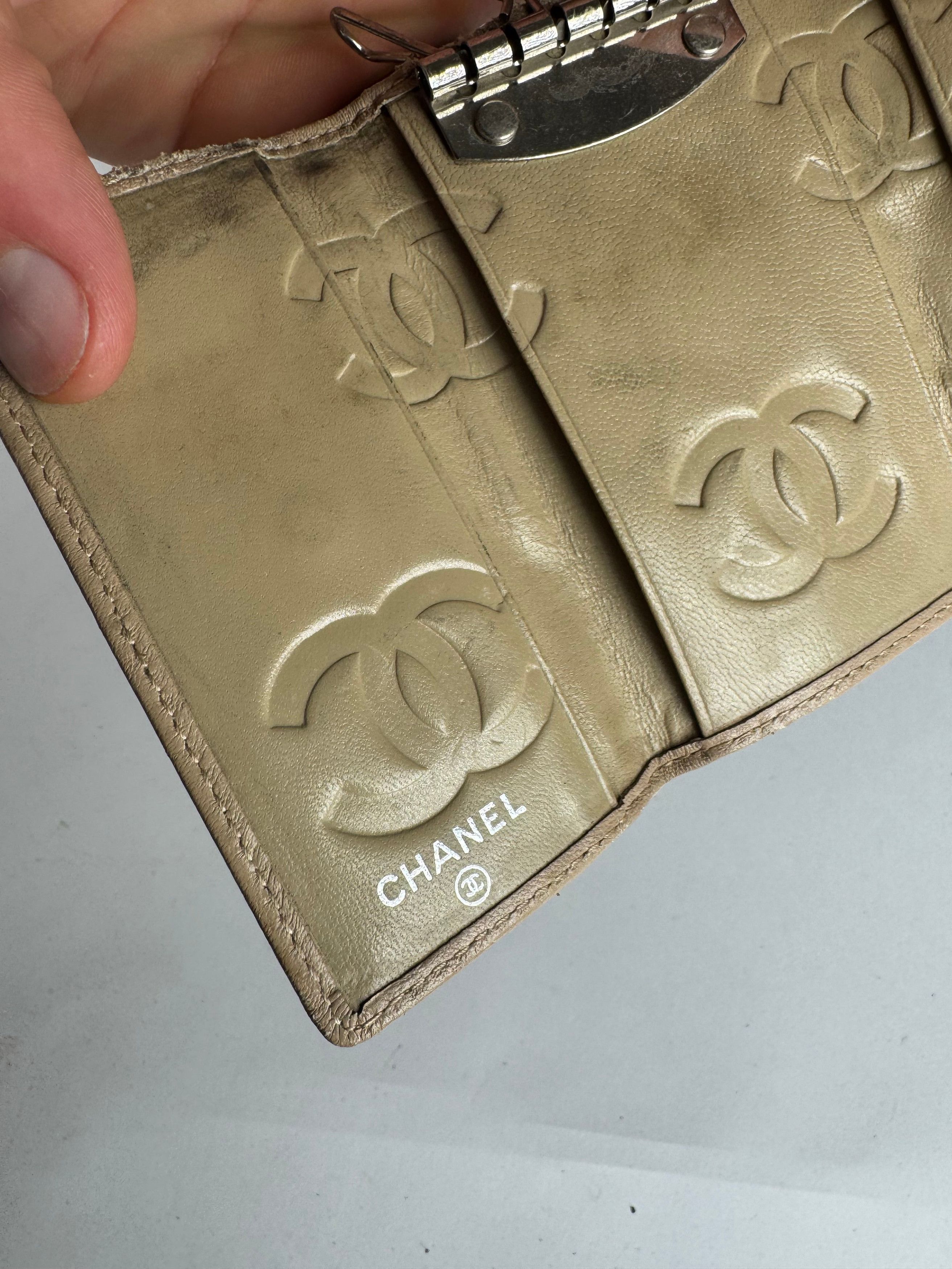 Chanel Vintage Leather Key Holder Beige black Size ONE SIZE - 9 Thumbnail