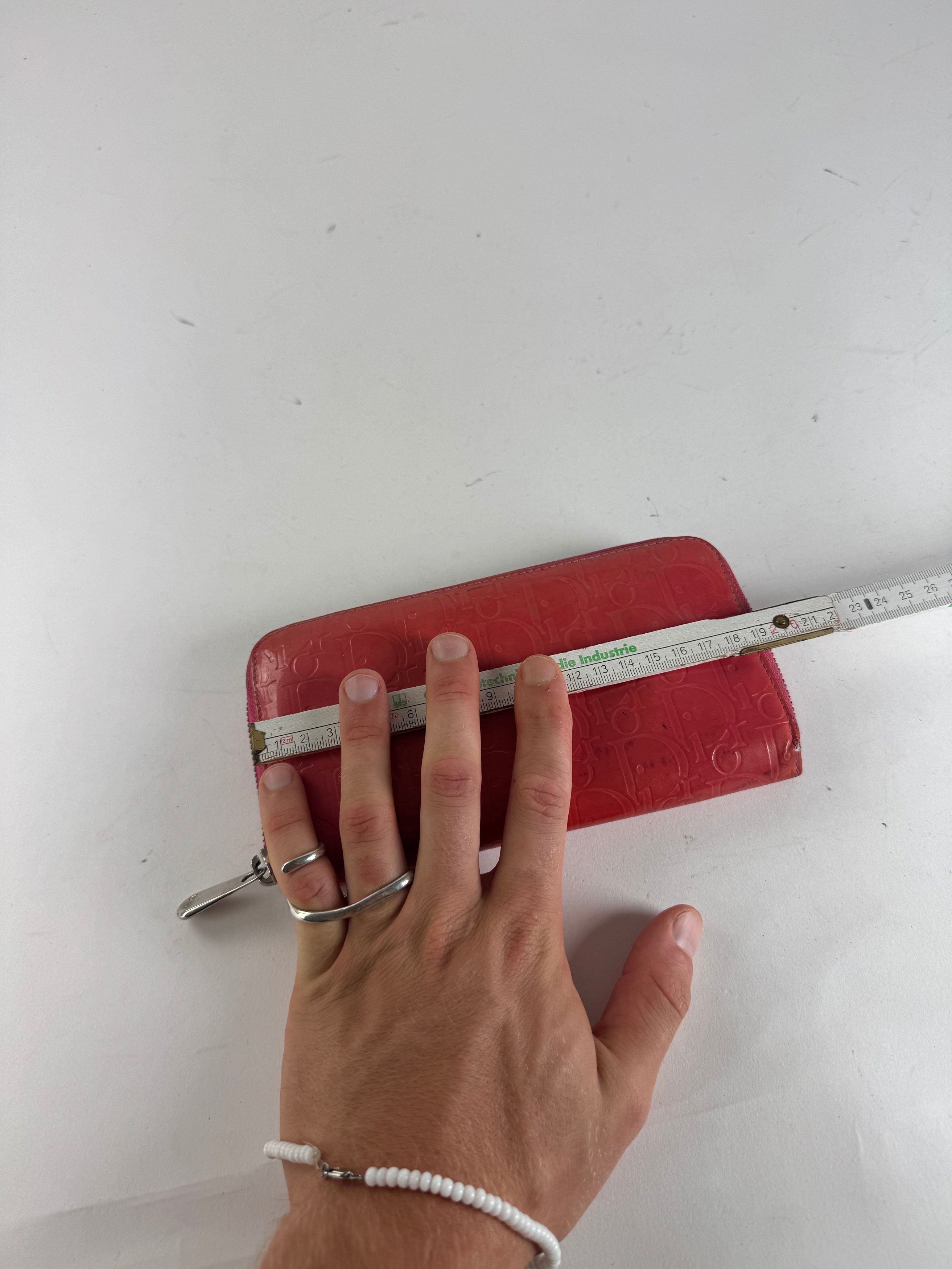 Dior Vintage Patent Leather Monogram Zippy Wallet Red Size ONE SIZE - 7 Thumbnail