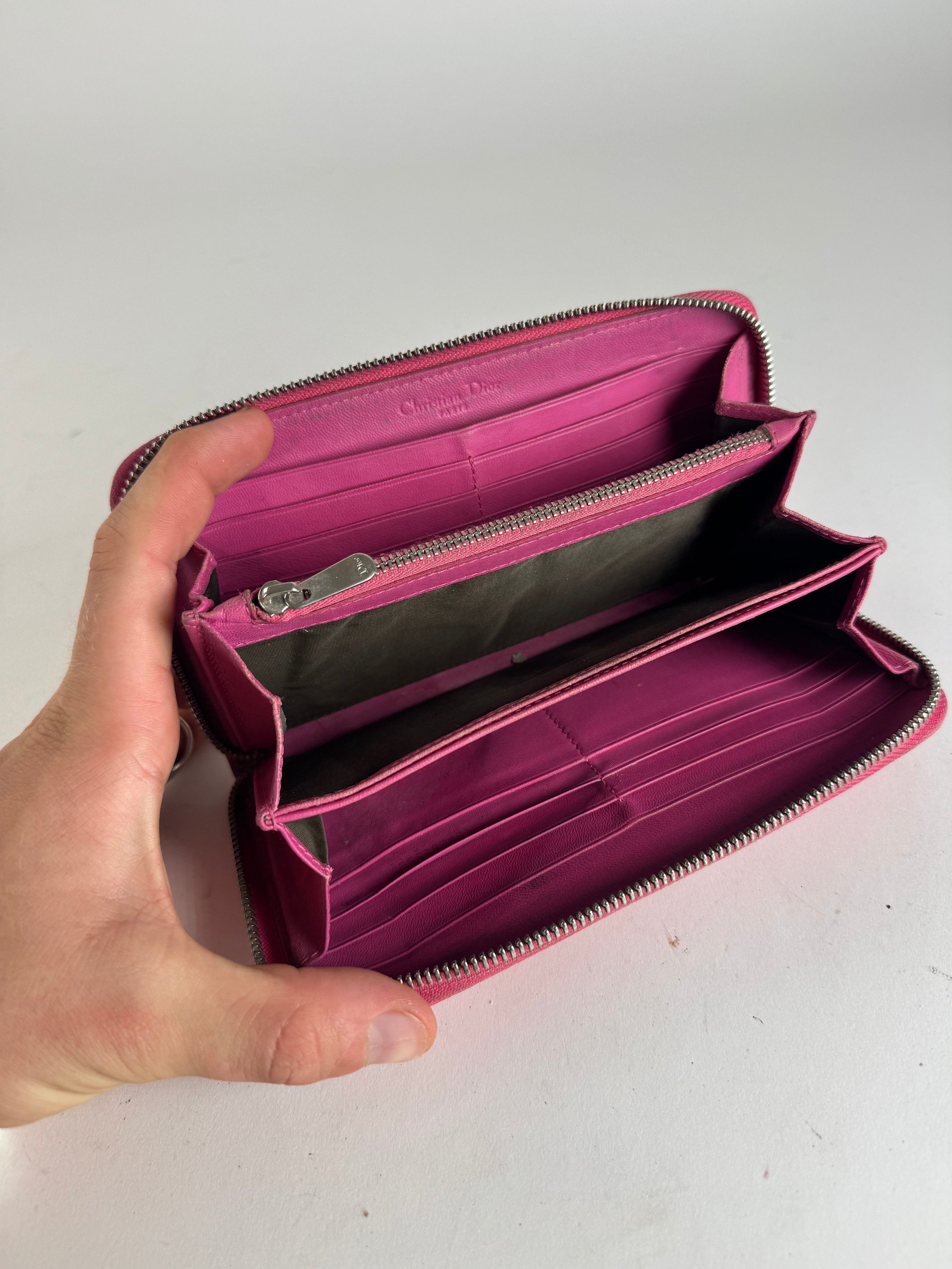 Dior Vintage Patent Leather Monogram Zippy Wallet Red Size ONE SIZE - 3 Thumbnail