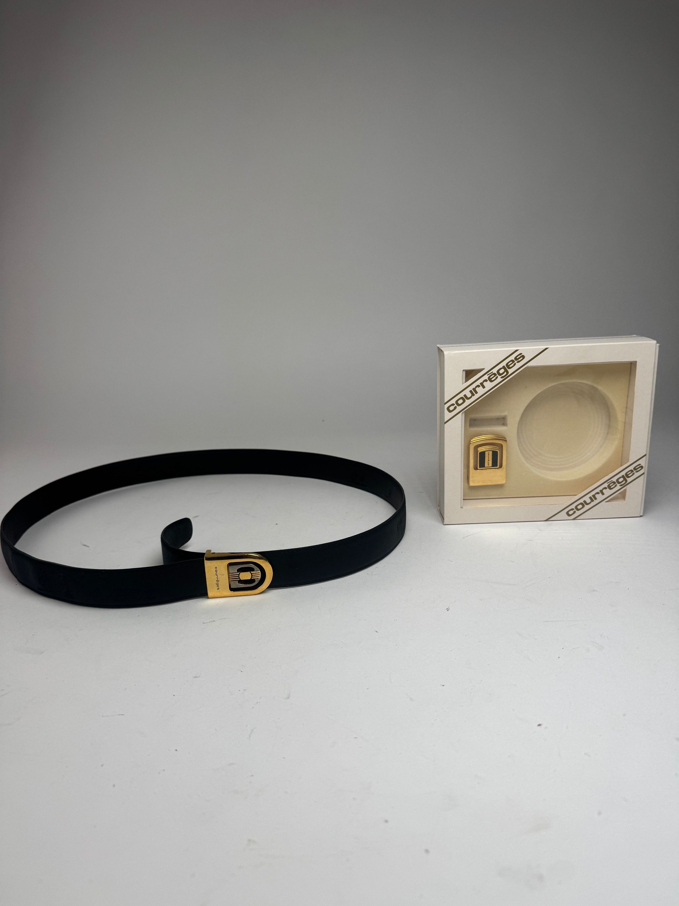 Courreges Vintage Leather Belt Set new Size ONE SIZE - 14 Thumbnail