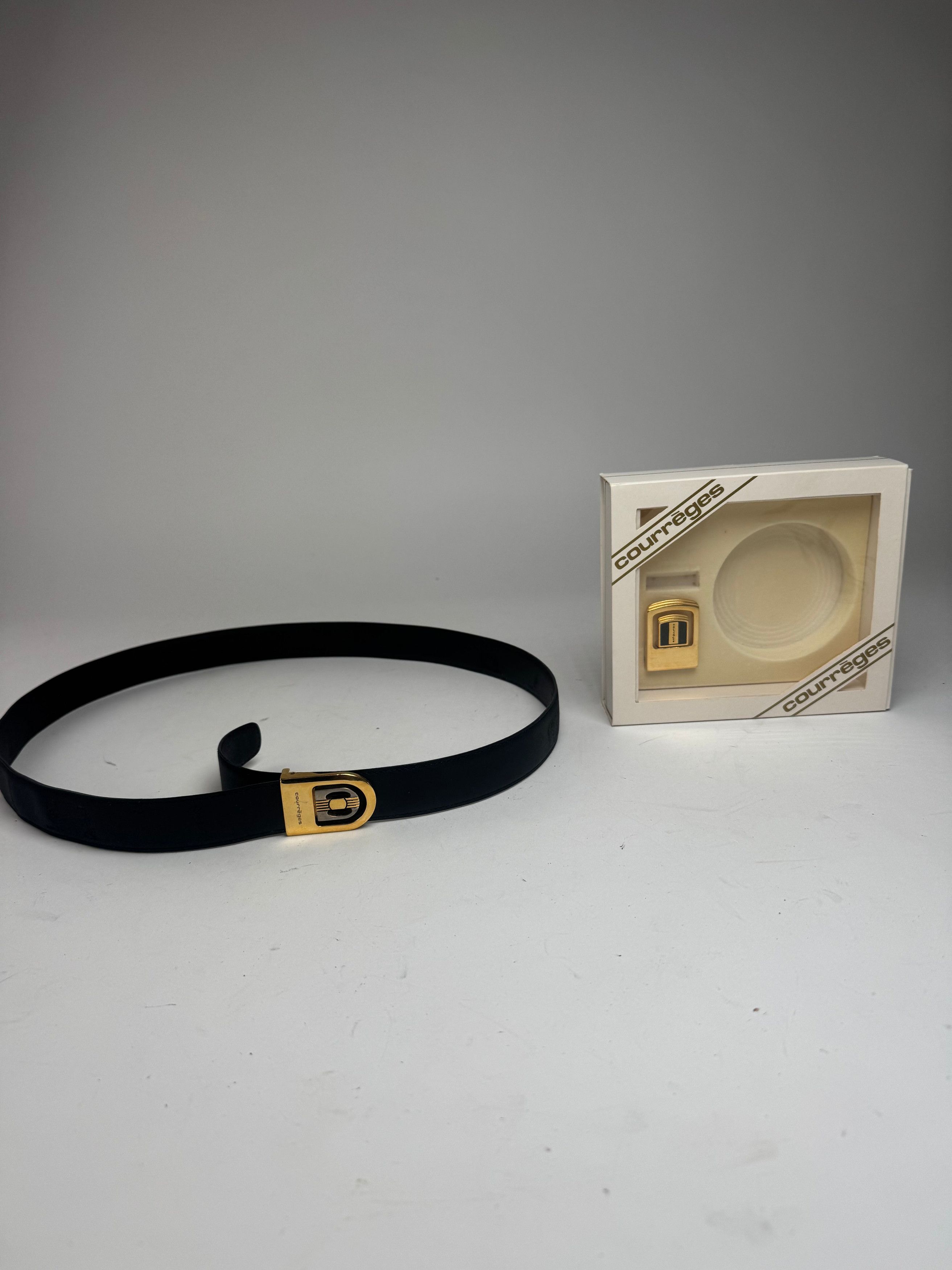 Courreges Vintage Leather Belt Set new Size ONE SIZE - 2 Thumbnail