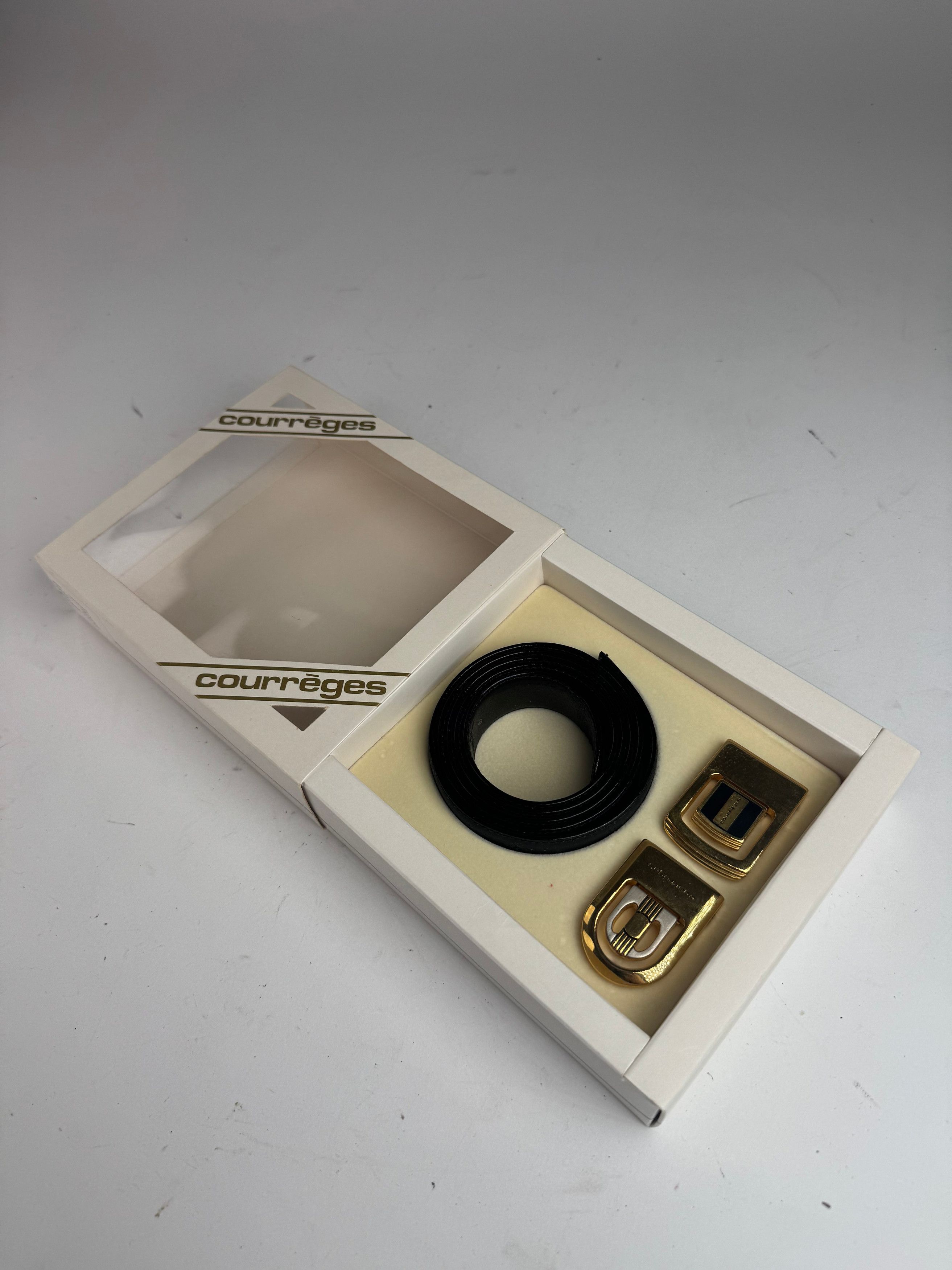 Courreges Vintage Leather Belt Set new Size ONE SIZE - 13 Thumbnail
