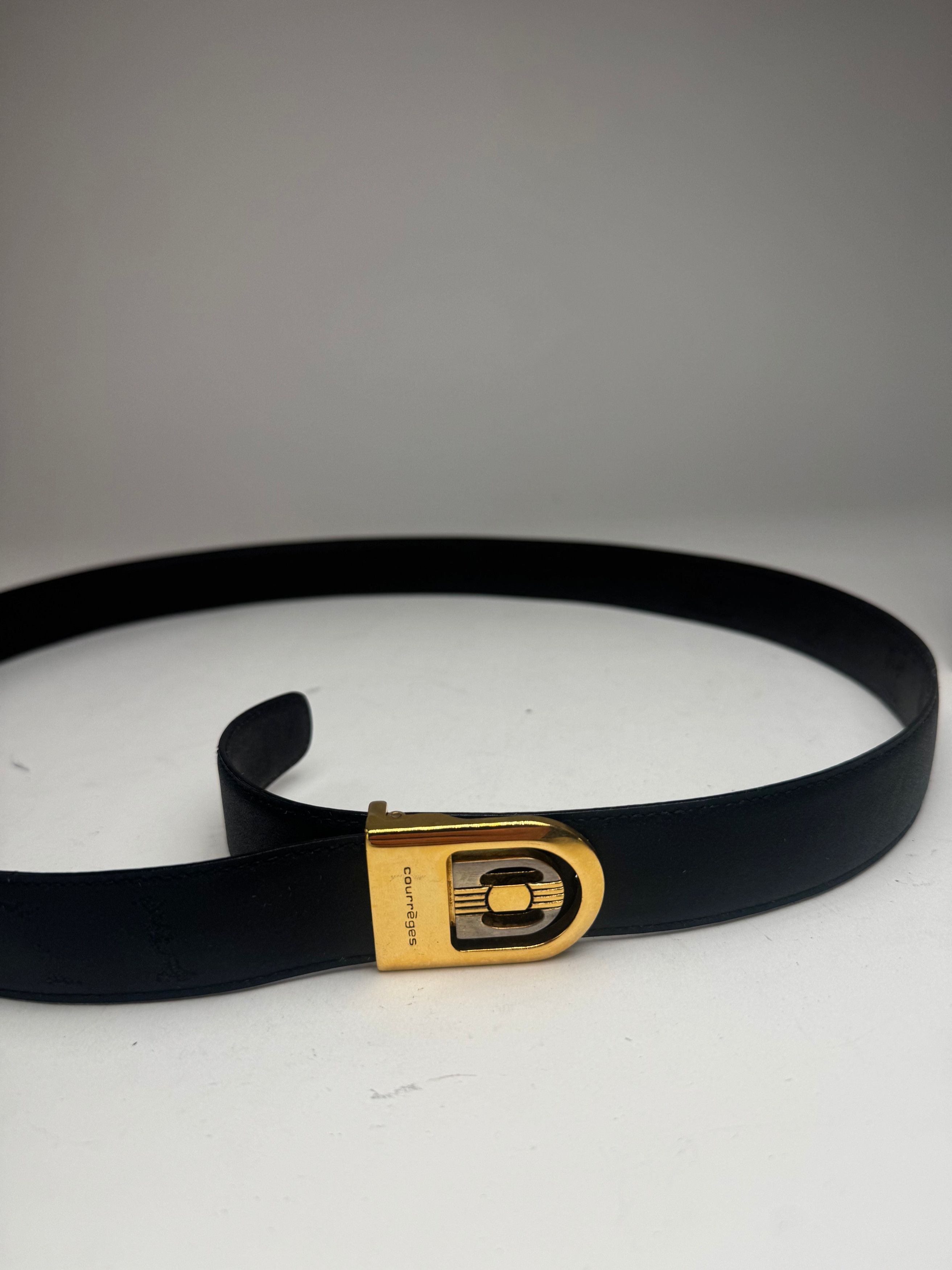 Courreges Vintage Leather Belt Set new Size ONE SIZE - 3 Thumbnail