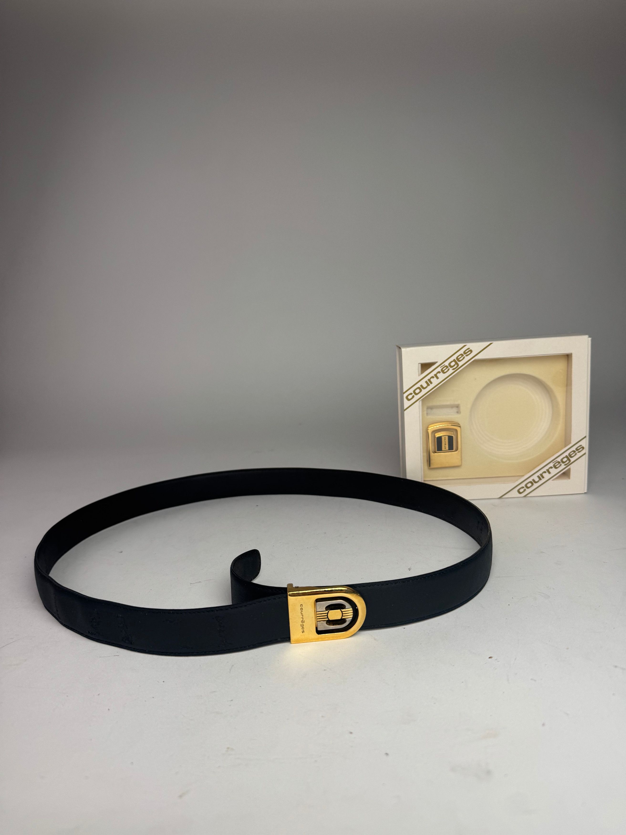 Courreges Vintage Leather Belt Set new Size ONE SIZE - 5 Thumbnail