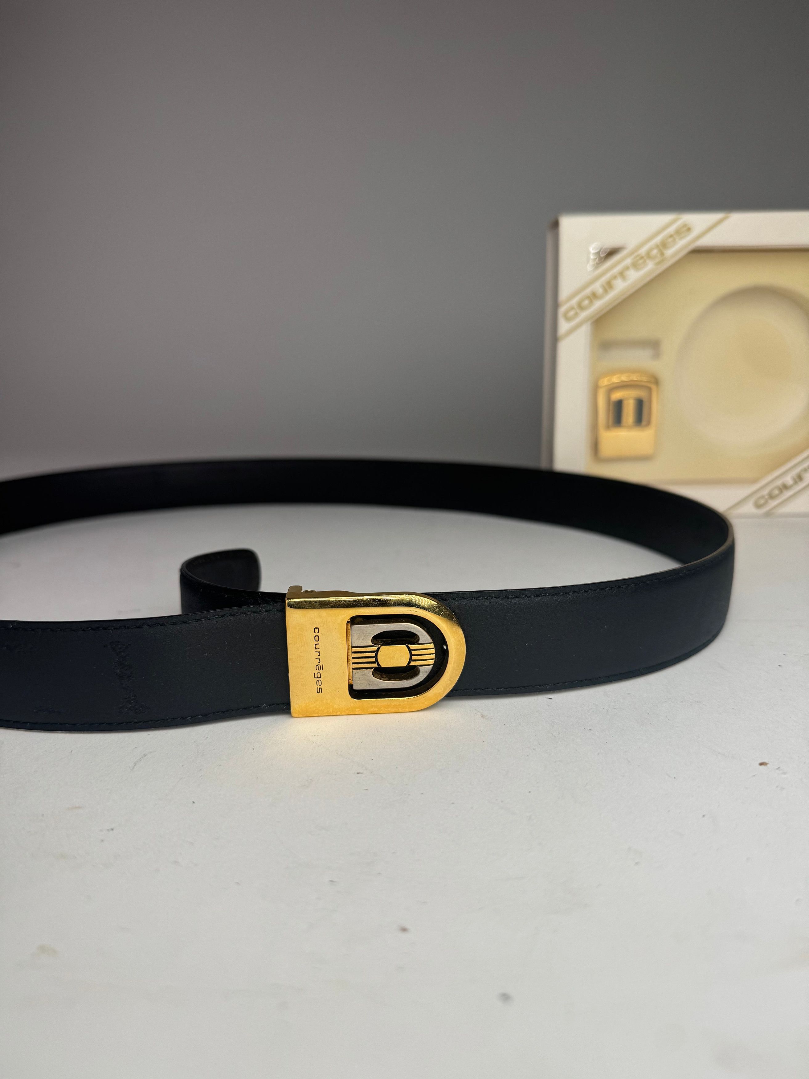 Courreges Vintage Leather Belt Set new Size ONE SIZE - 6 Thumbnail