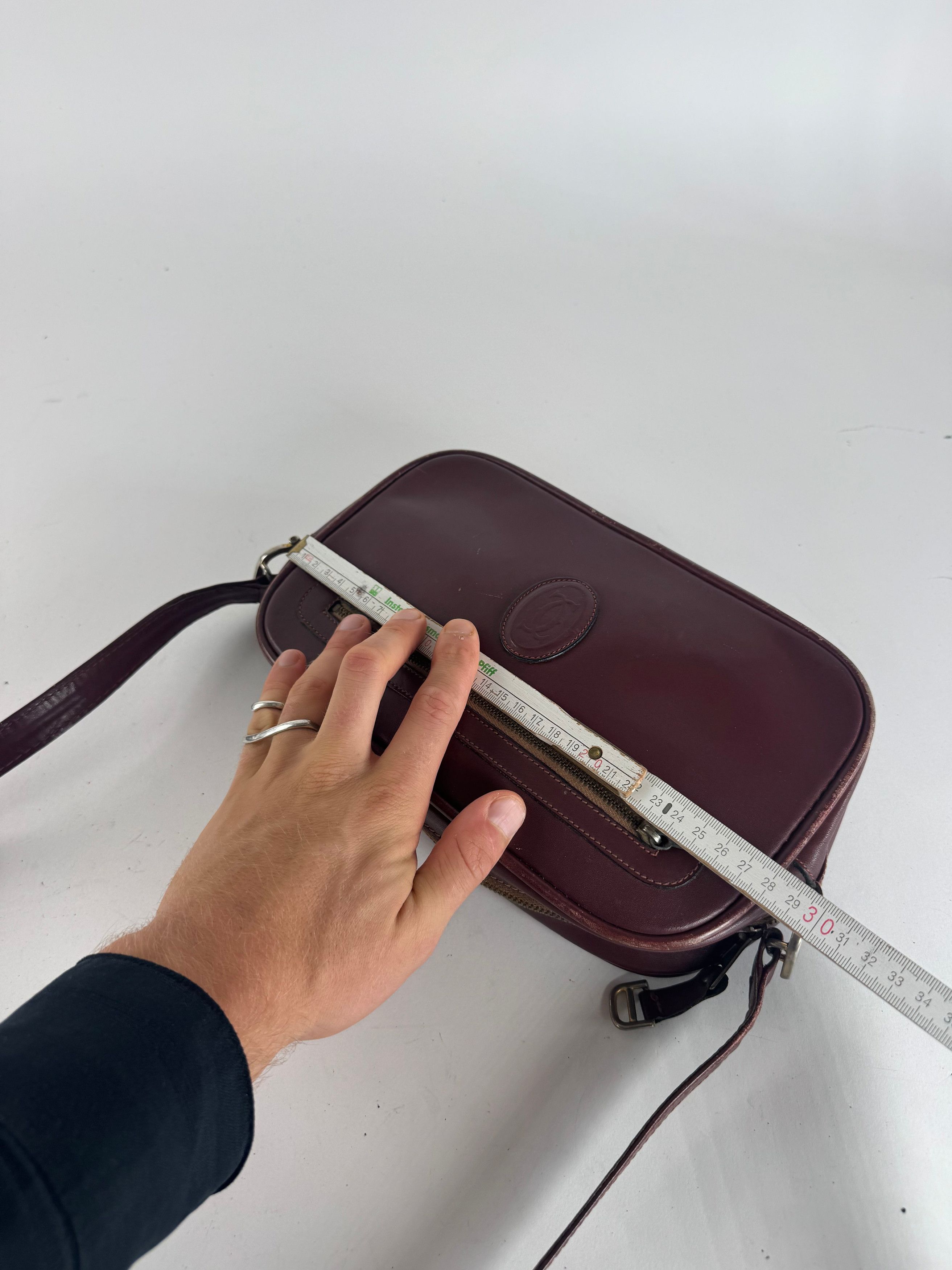 Other Vintage Cartier Leather Bag Burgundy Size ONE SIZE - 11 Thumbnail