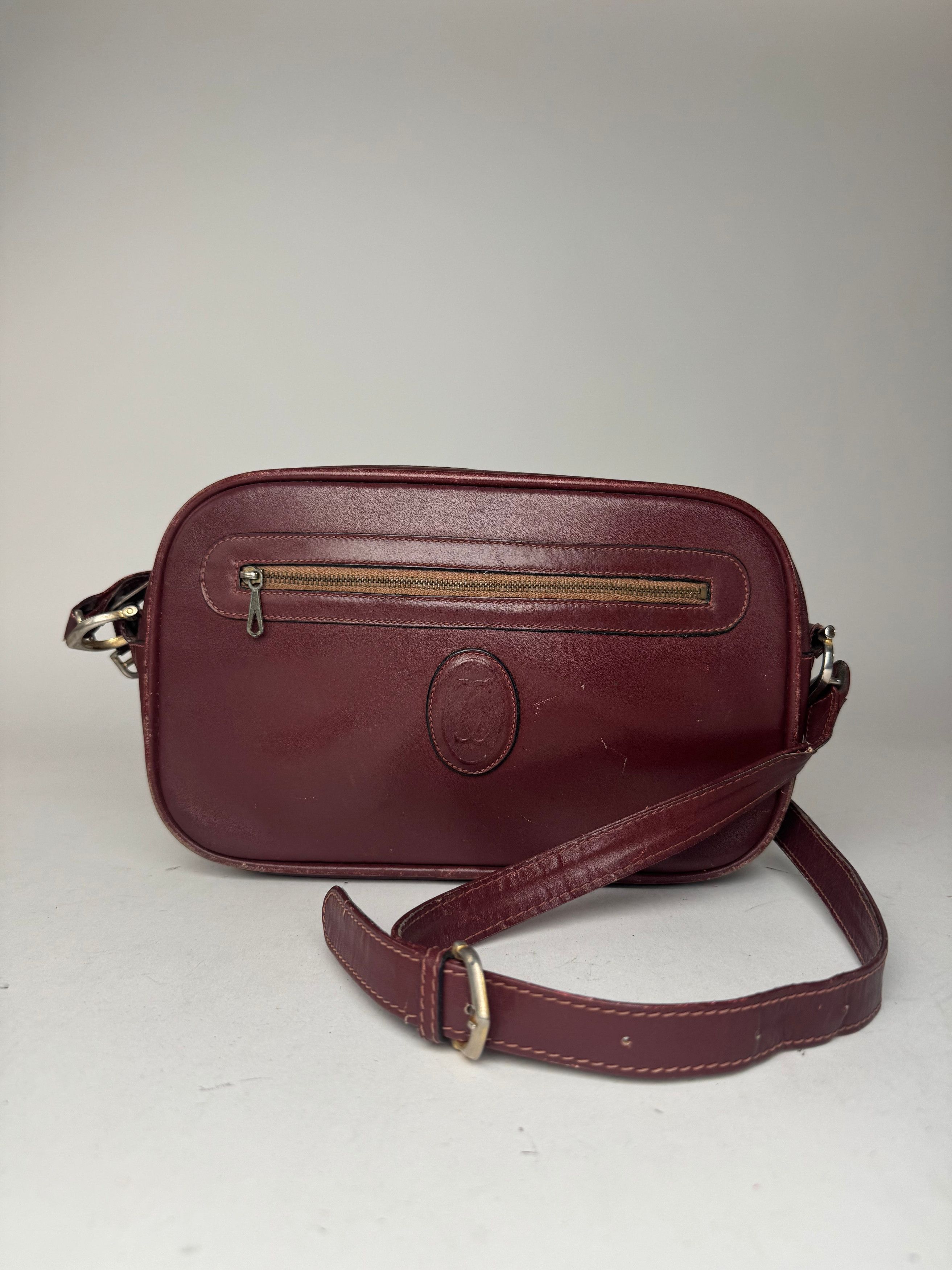 Other Vintage Cartier Leather Bag Burgundy Size ONE SIZE - 14 Thumbnail