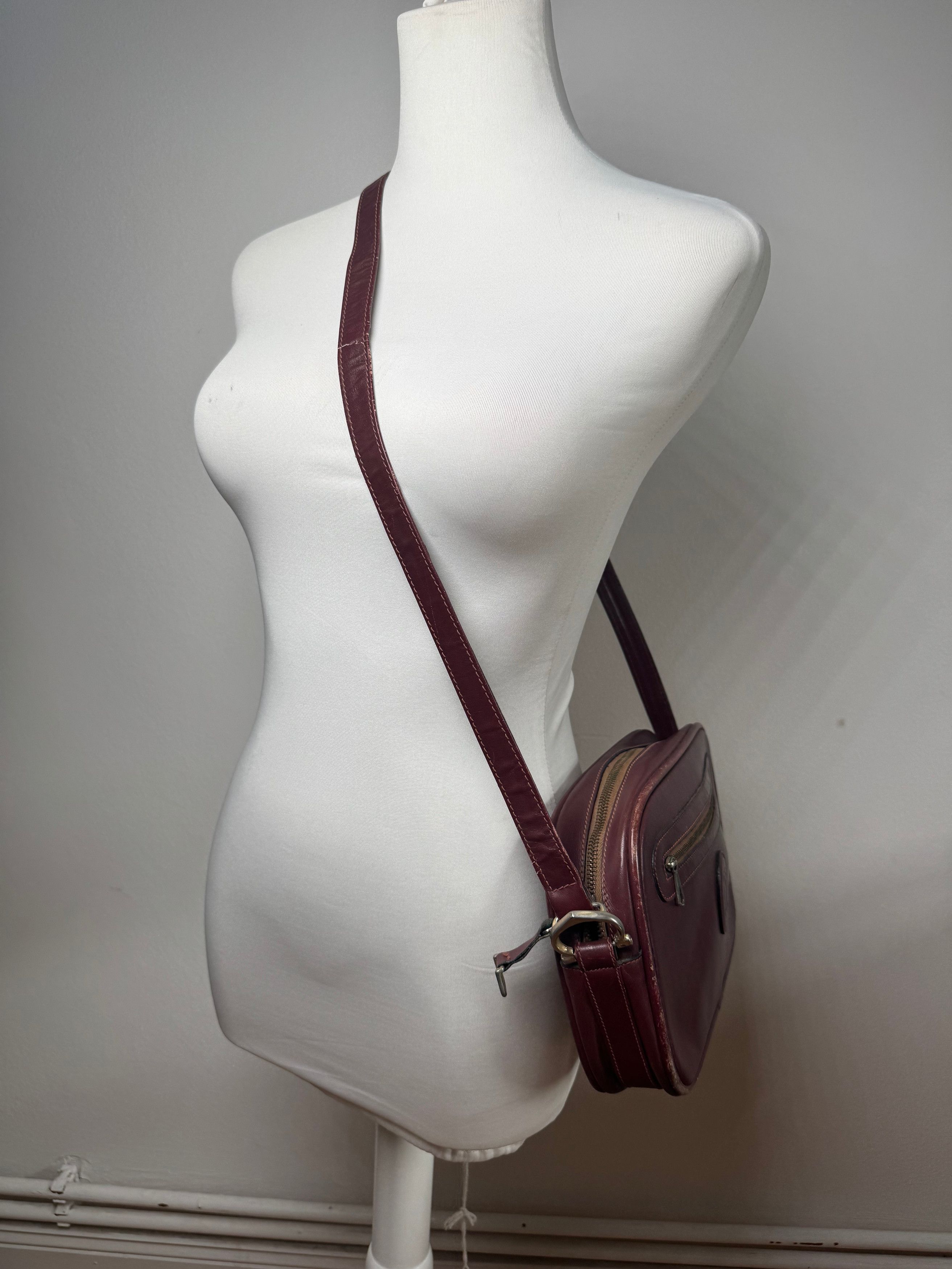 Other Vintage Cartier Leather Bag Burgundy Size ONE SIZE - 7 Thumbnail