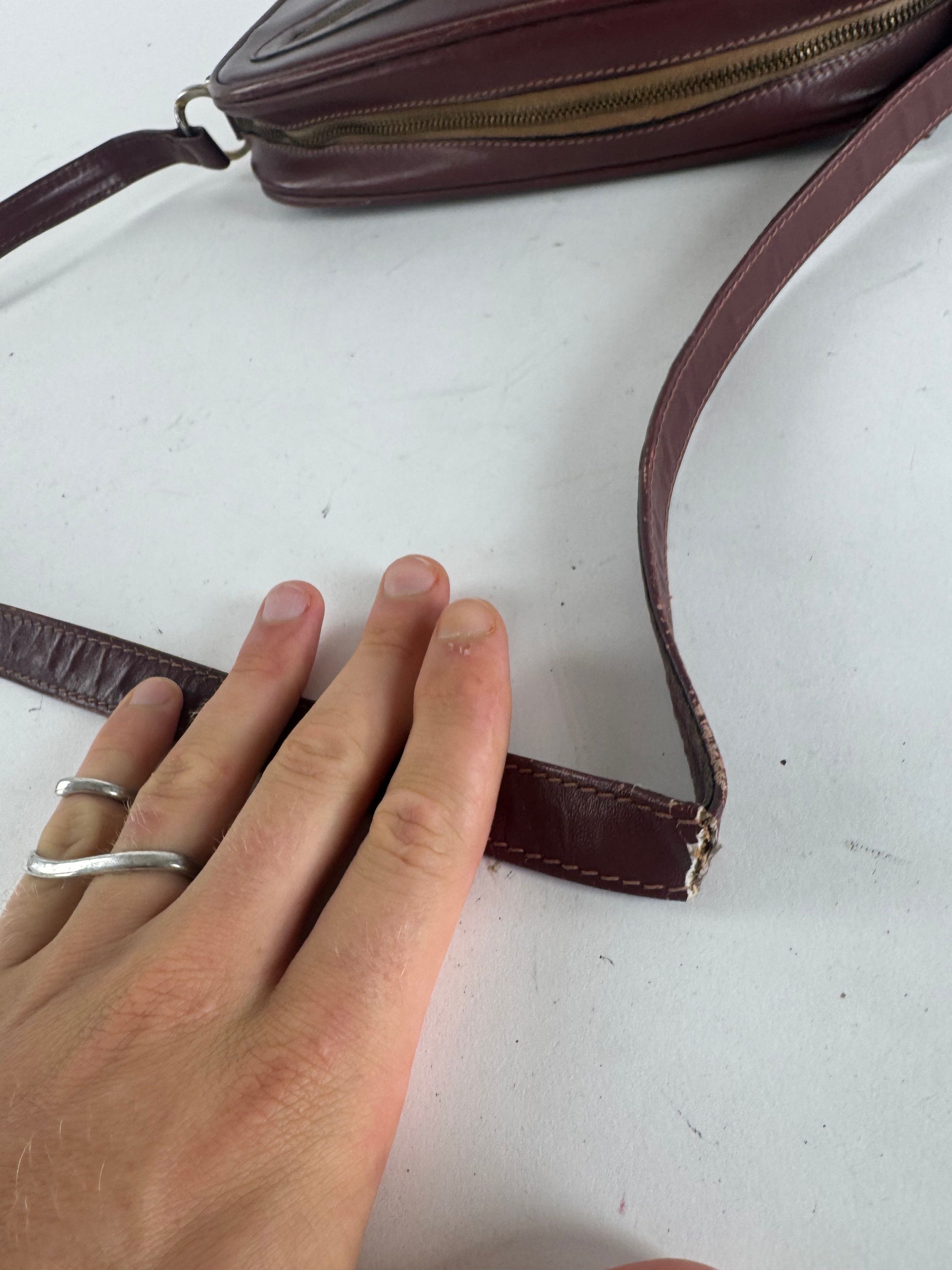 Other Vintage Cartier Leather Bag Burgundy Size ONE SIZE - 9 Thumbnail