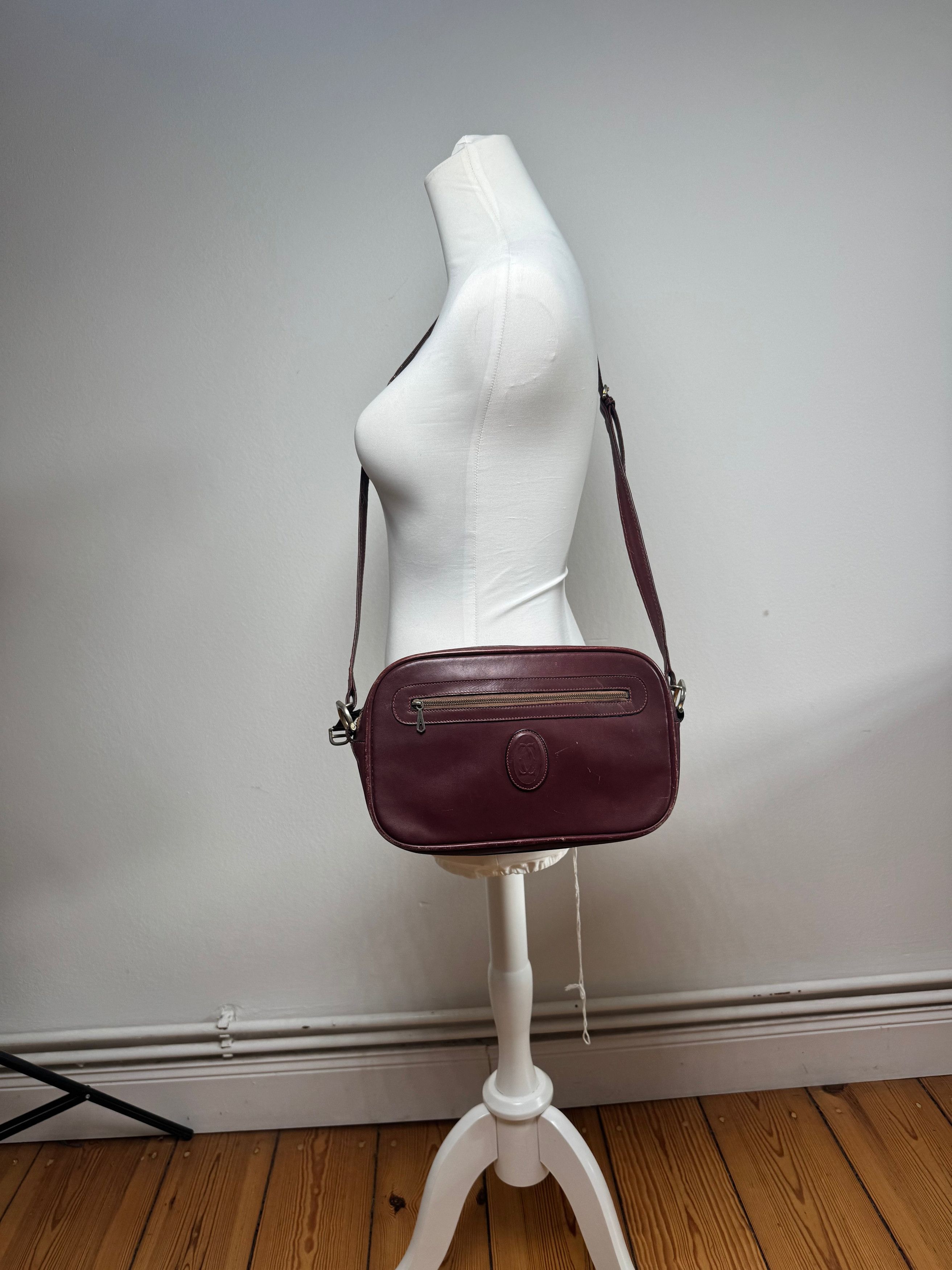Other Vintage Cartier Leather Bag Burgundy Size ONE SIZE - 8 Thumbnail