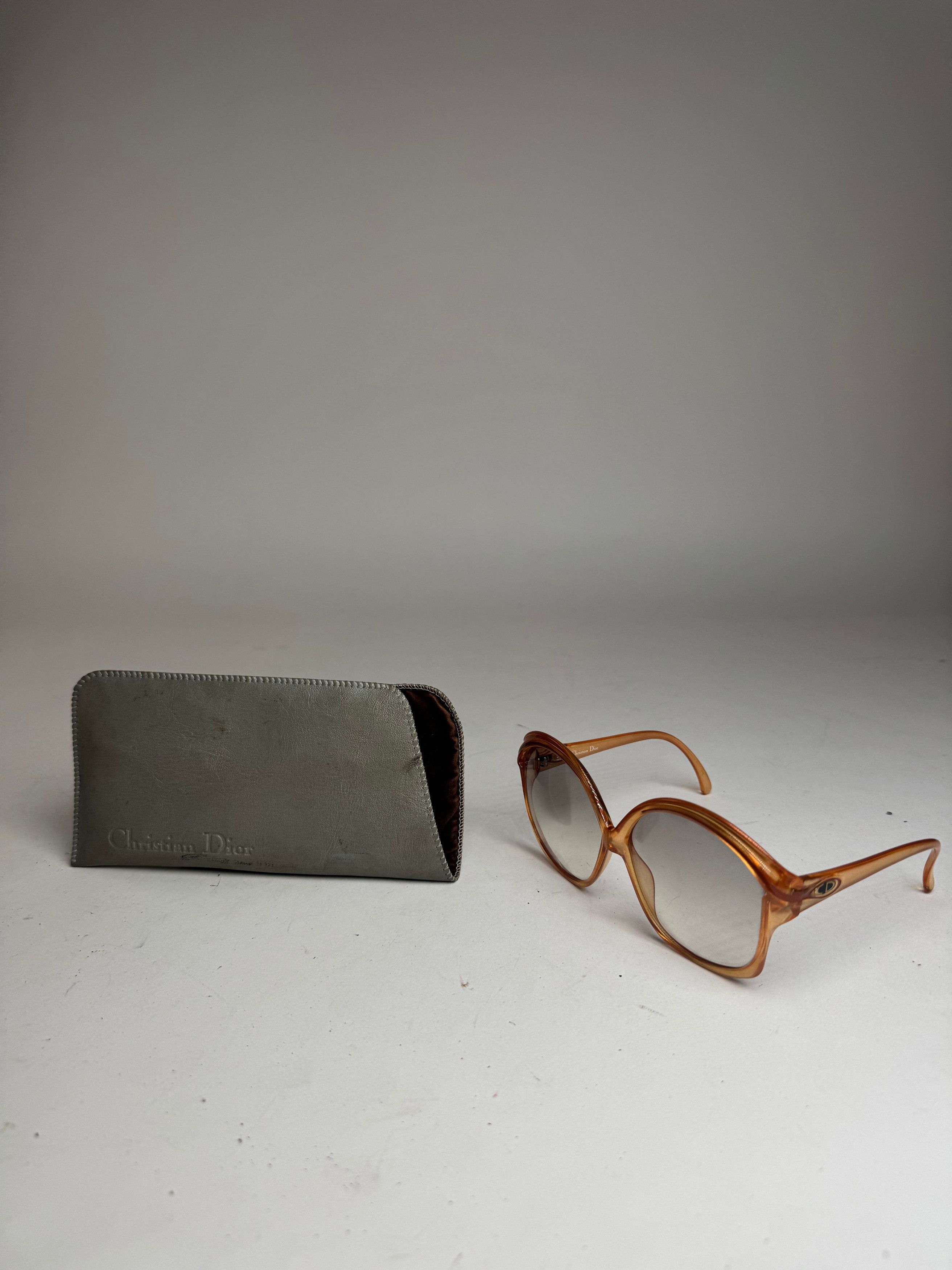 Dior Vintage Overd Sunglasses Orange Size ONE SIZE - 8 Thumbnail
