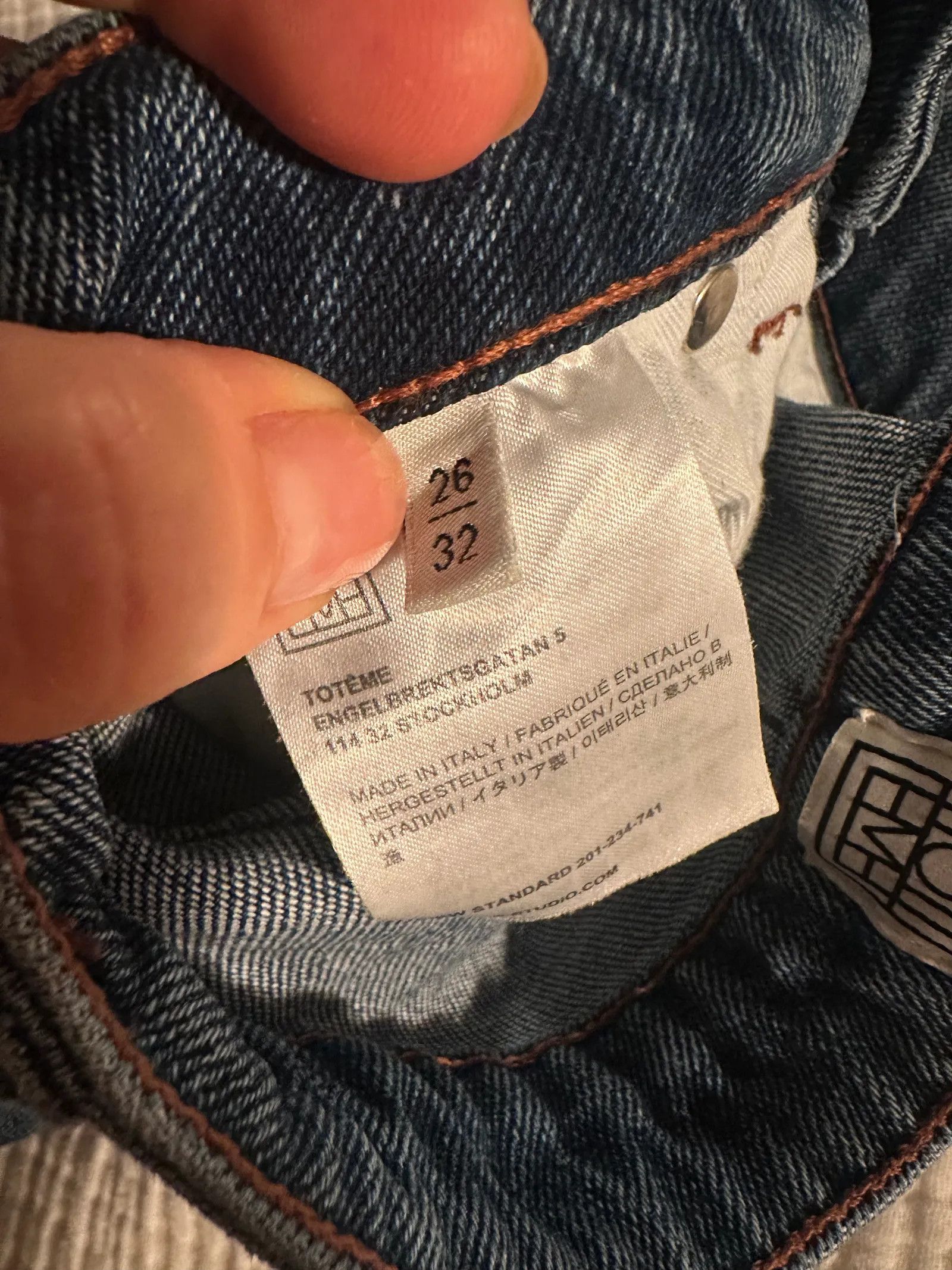 Toteme Toteme High slim (tror jag) Jeans Size 26" / US 2 / IT 38 - 3 Thumbnail