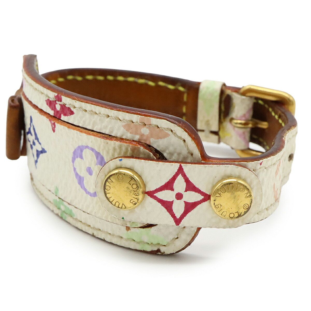 Louis Vuitton Louis Vuitton Louis Vuitton Monogram Multicolore Bracelet Canvas Bracelet M92594 DUTY FREE for USA Size ONE SIZE - 4 Thumbnail