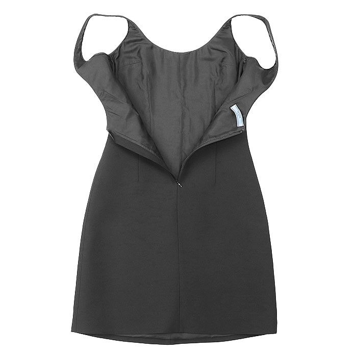 Prada Prada Prada Wool Silk Dress Leather Dresses DUTY FREE for USA Size ONE SIZE - 6 Thumbnail