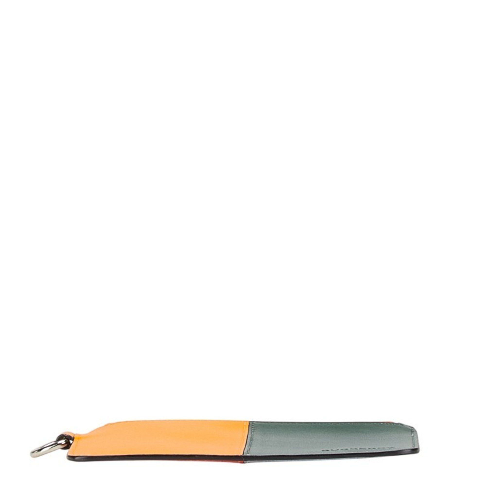 Burberry Burberry logo wallet/coin case in orange multicolored leather for women. Size ONE SIZE - 3 Thumbnail